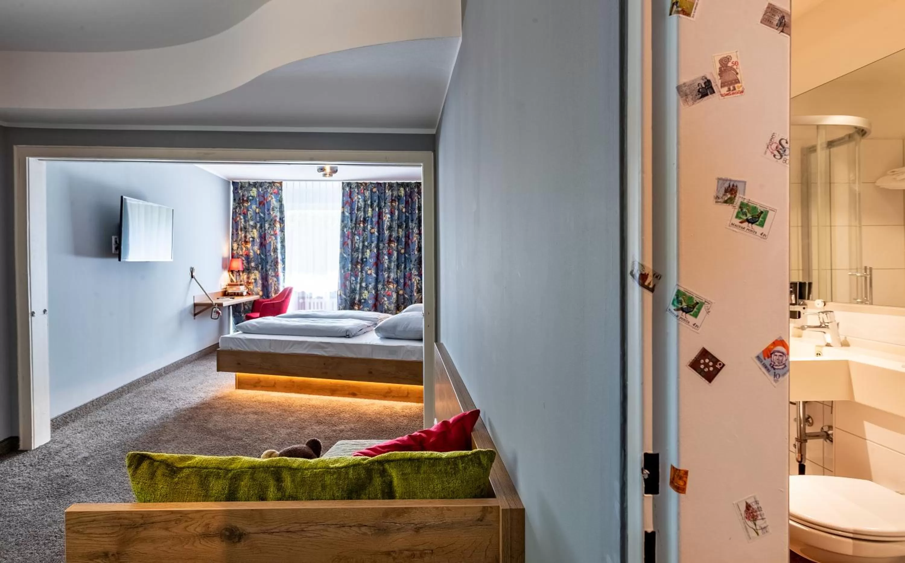 Photo of the whole room, Bed in tinyTwice Hotel Bonn