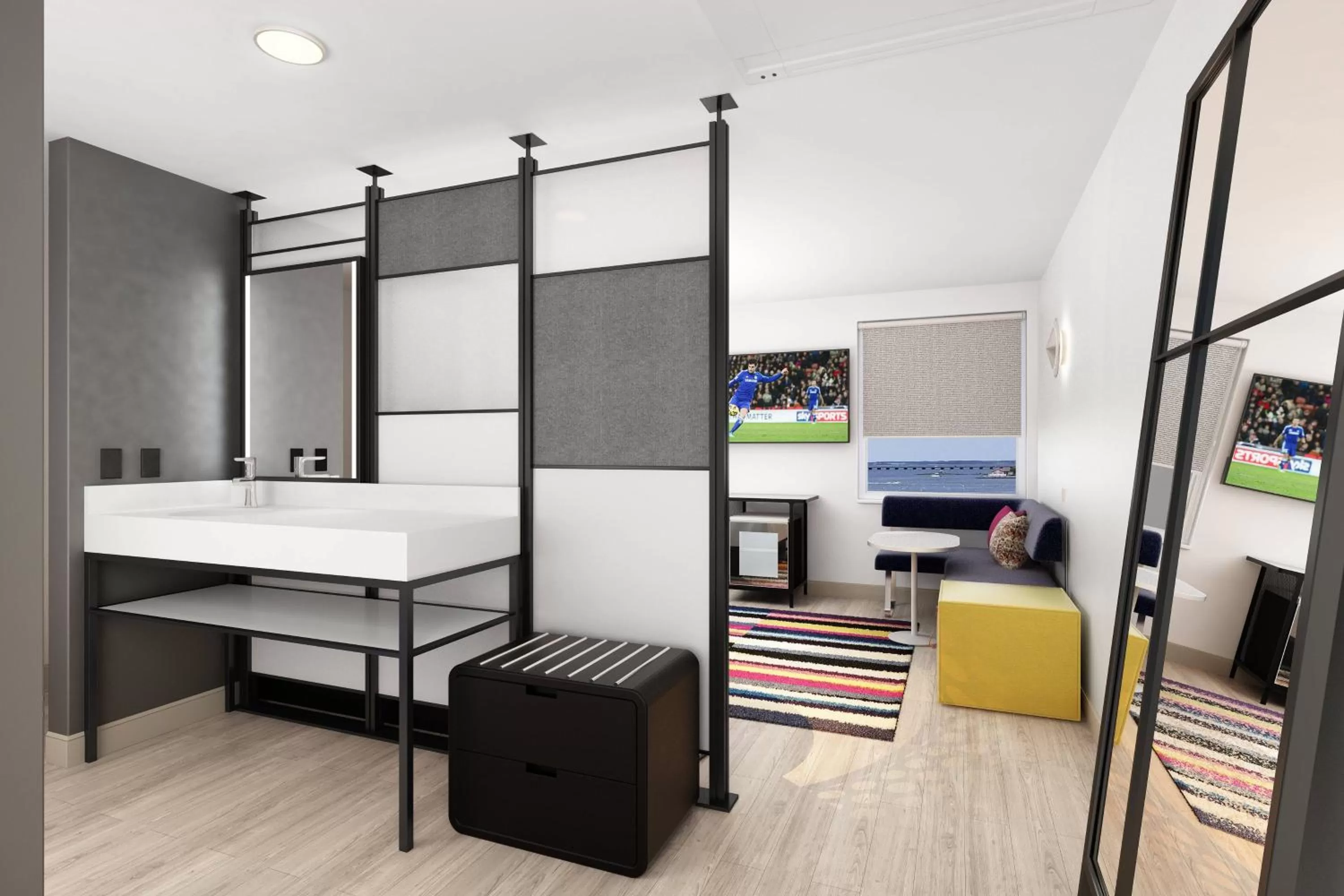 Standard Queen Room with Two Queen Beds - Hearing Accessible in Aloft Dallas DFW Airport Grapevine