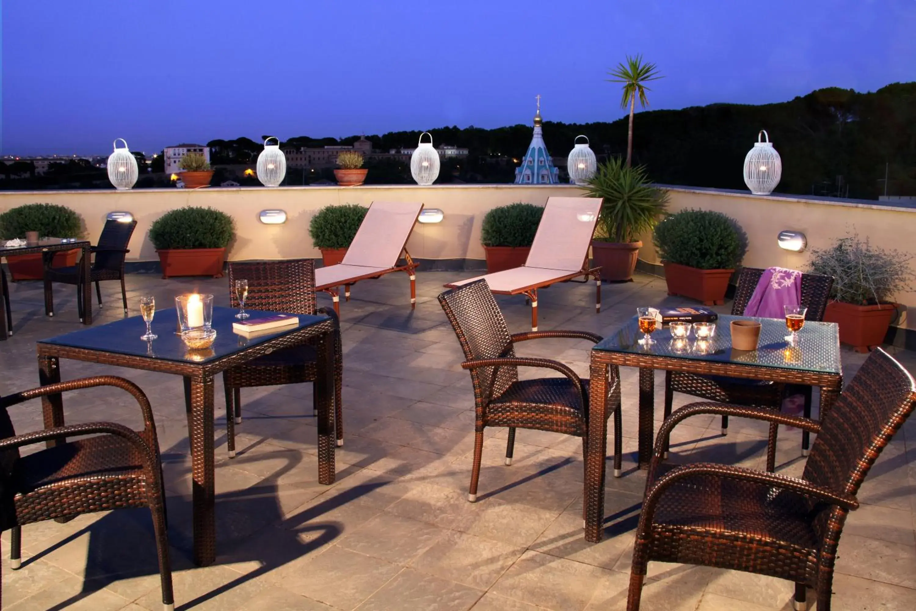 Balcony/Terrace, Restaurant/Places to Eat in Hotel Alessandrino