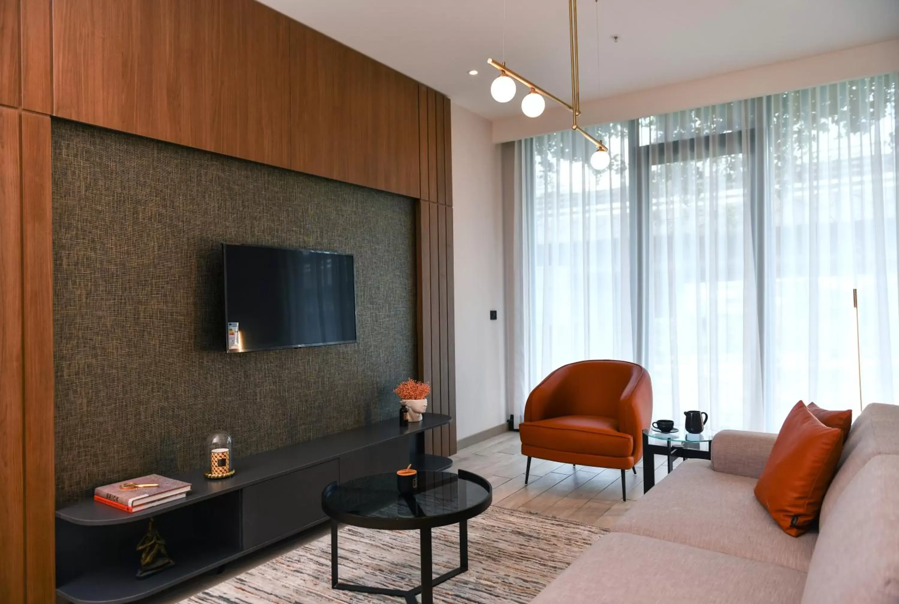 Living room in WestSide Residences by Rotana Living room in WestSide Residences by Rotana