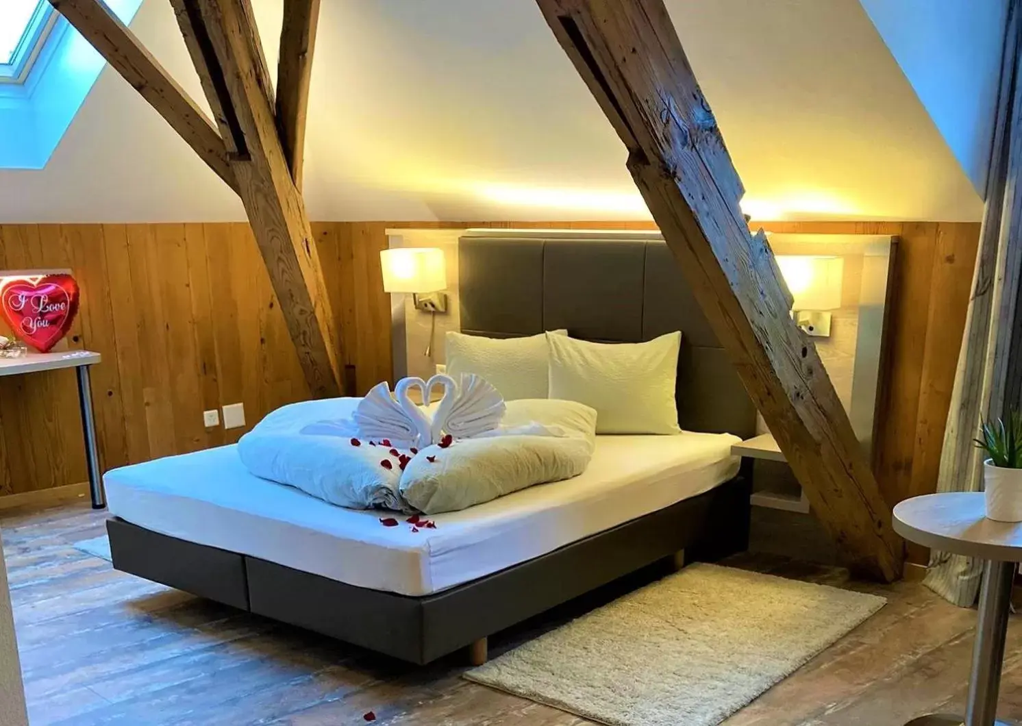 Bed in Hotel Emmental