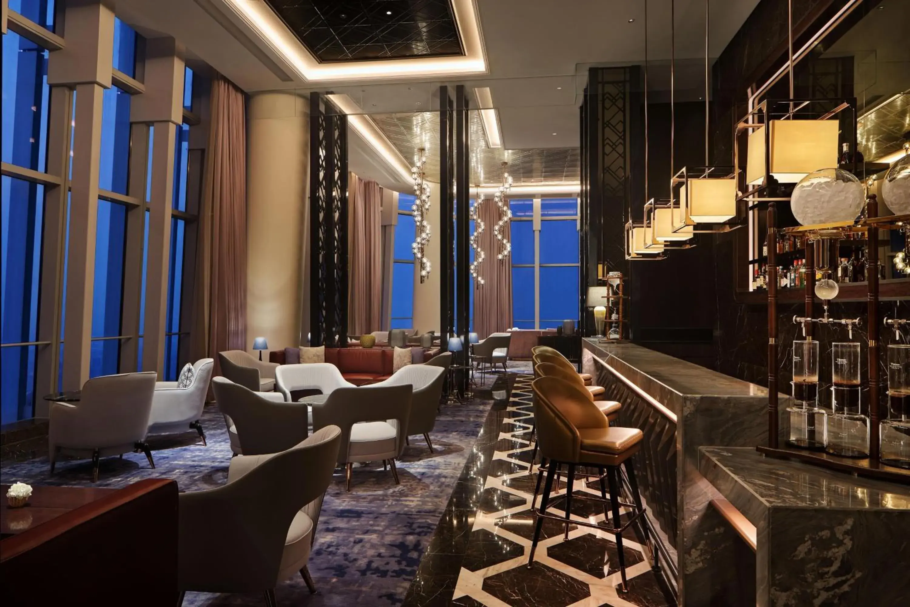 Lounge or bar, Lounge/Bar in Na Lotus Hotel, a Luxury Collection Hotel, Nanning