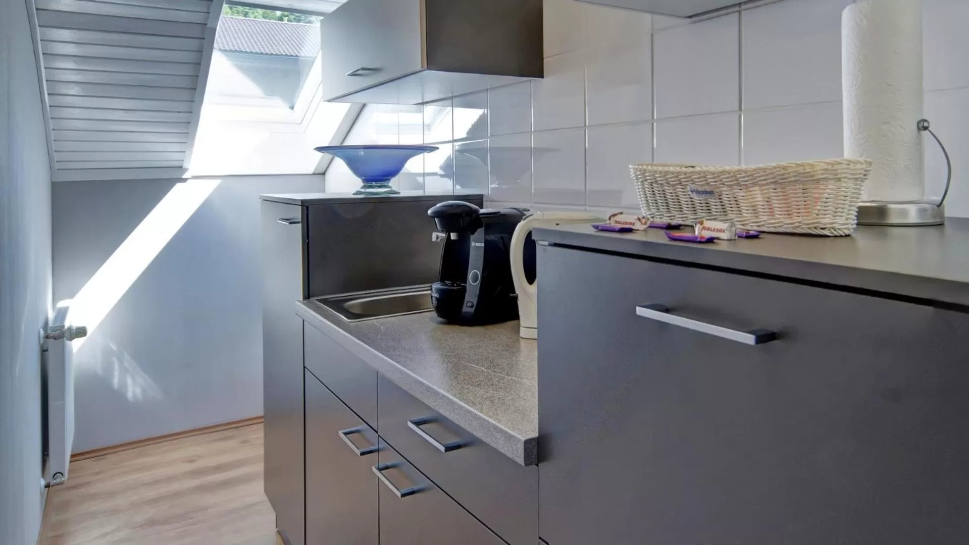 Kitchen or kitchenette in Suit' & Frühstück Zum Latschen - Adults Only