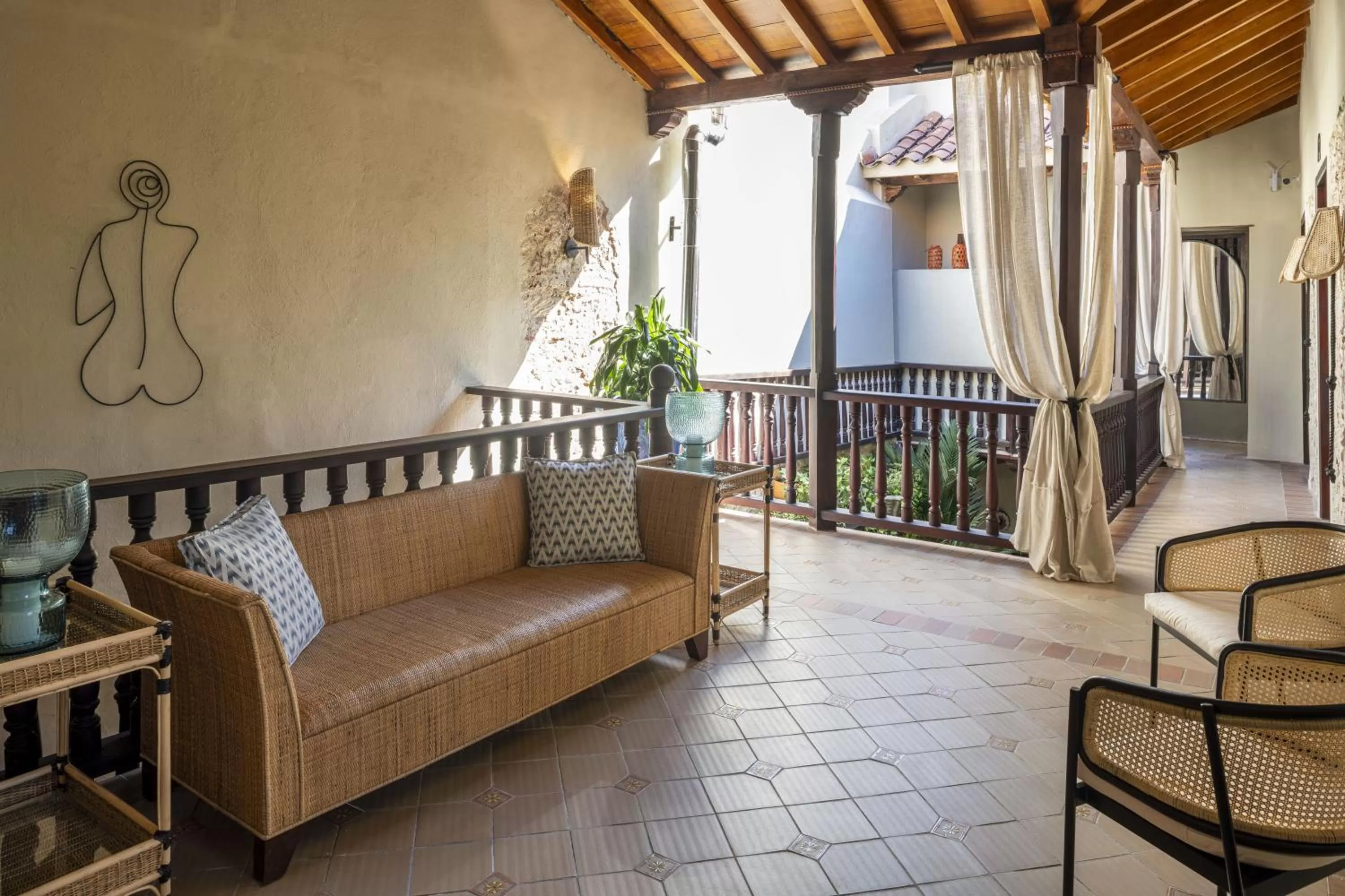Seating area in Privado Designer Boutique Hotel