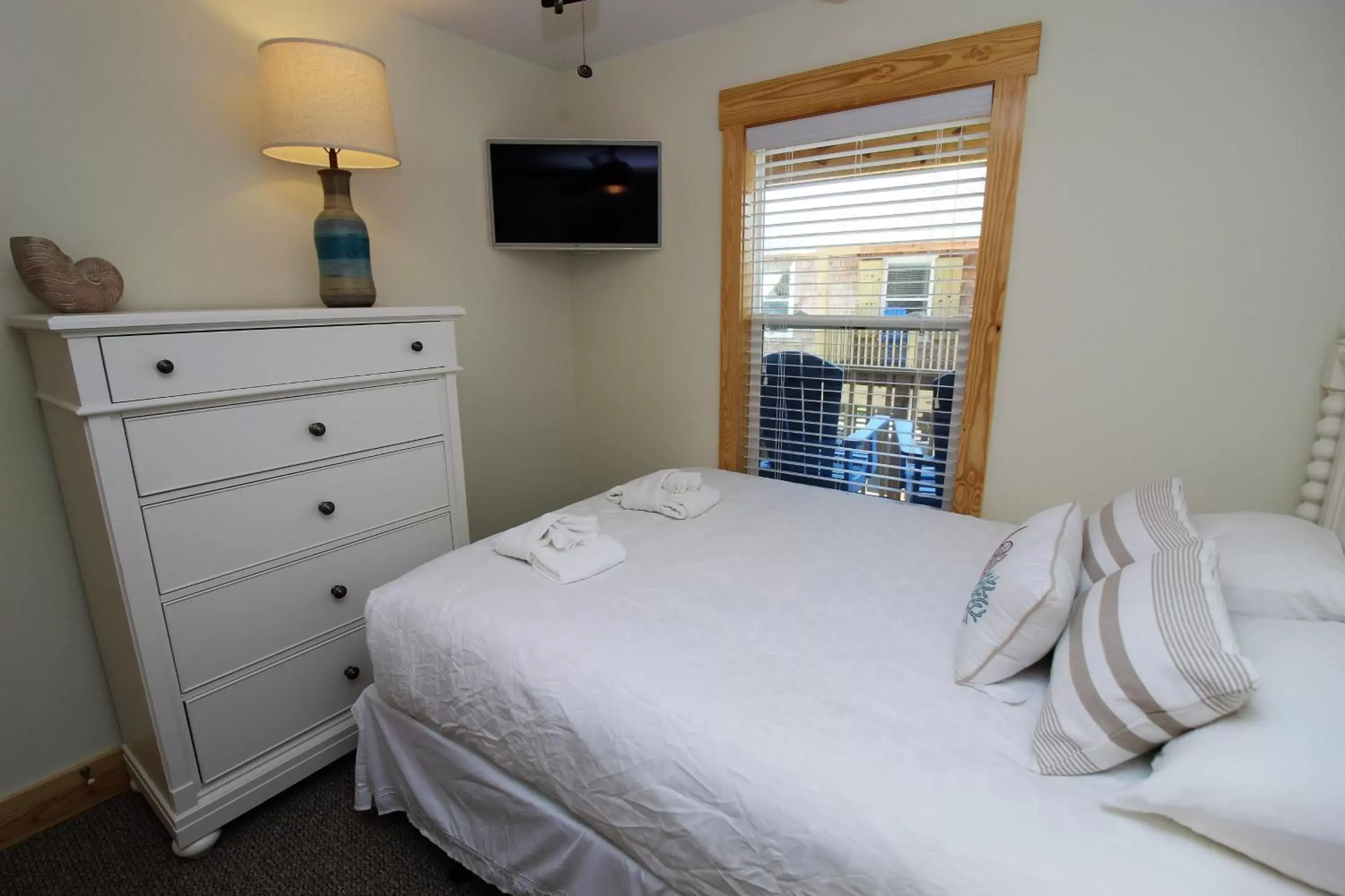 Bedroom, Bed in Whalebone Ocean Cottages by KEES Vacations