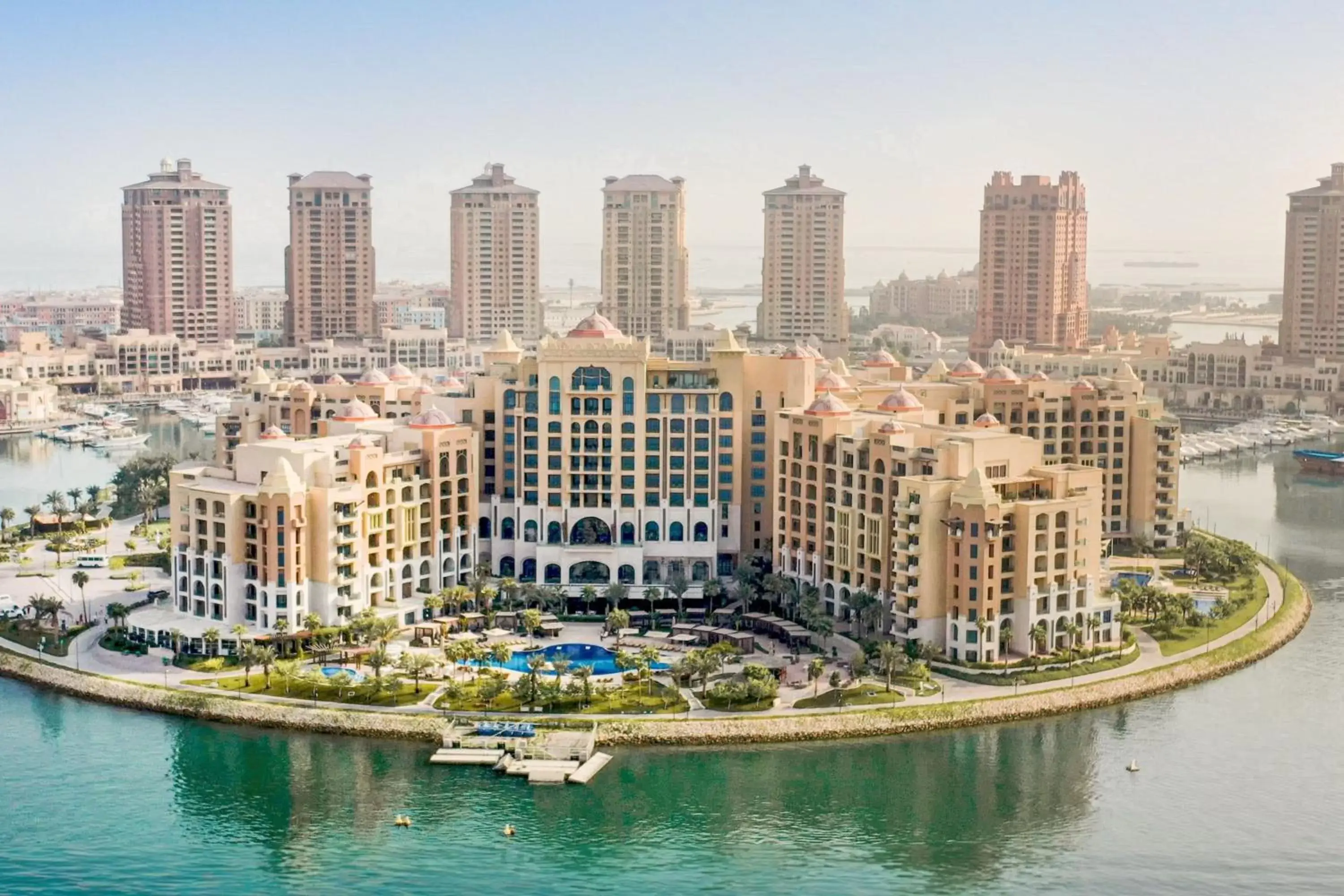 Property building, Bird's-eye View in The St Regis Marsa Arabia Island, The Pearl Qatar