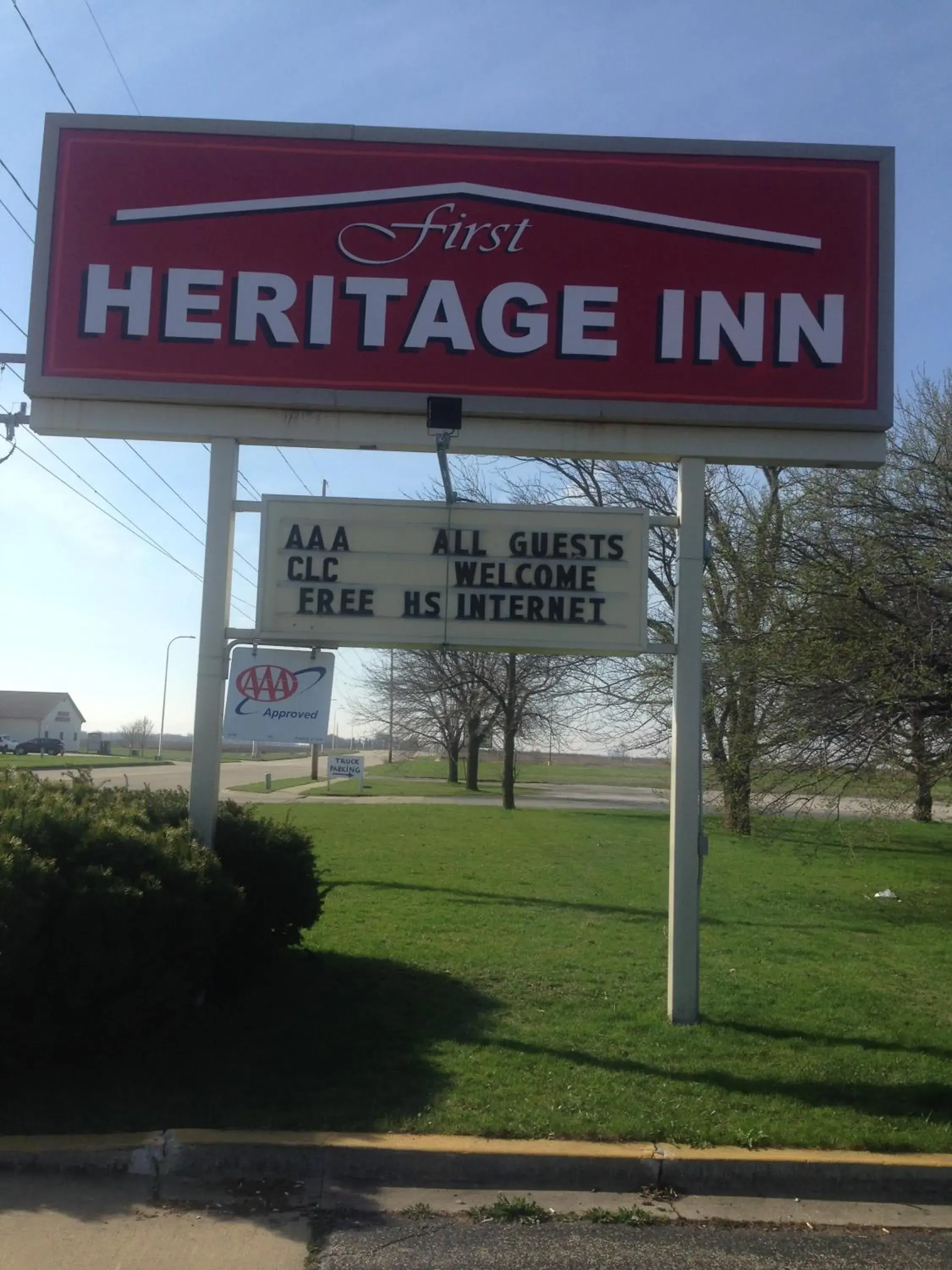 Property building in First Heritage Inn Rantoul