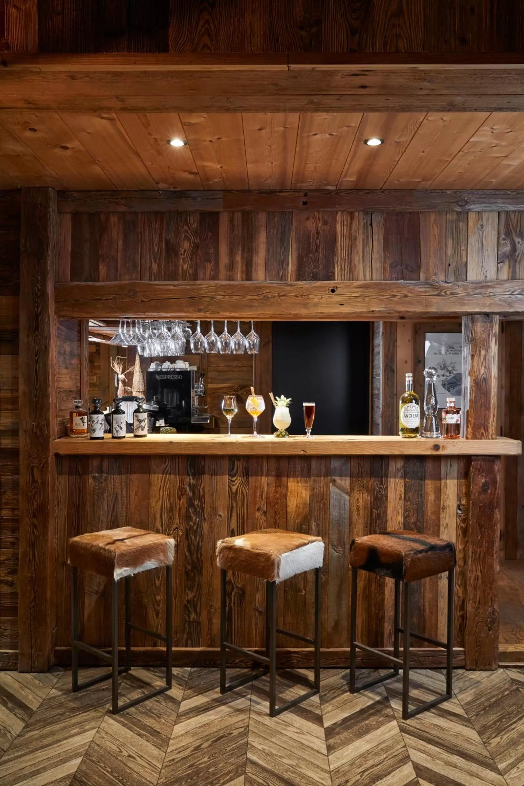 Lounge or bar in Chalet Alpen Valley, Mont-Blanc
