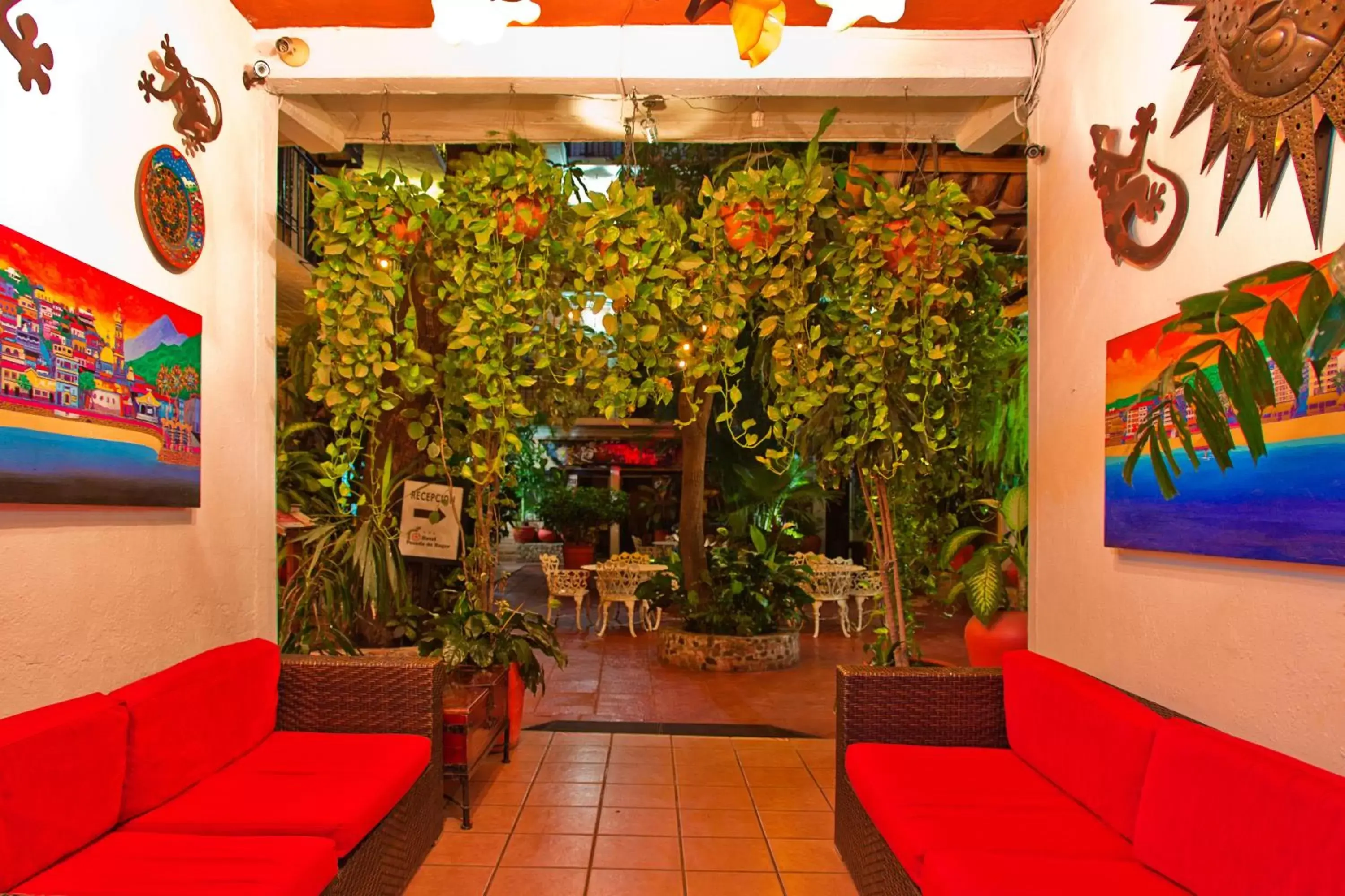 Lobby or reception in Hotel Posada De Roger