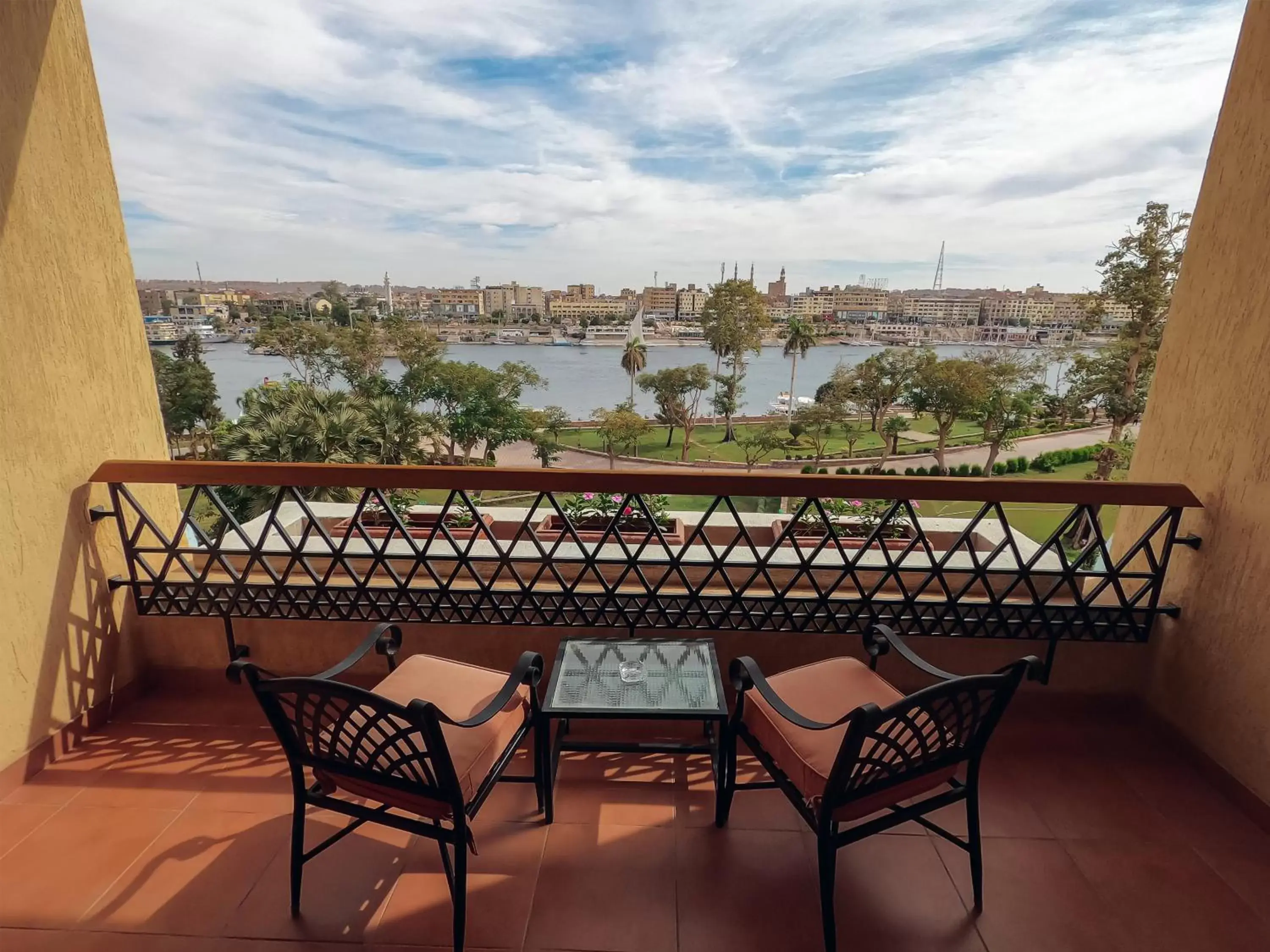 View (from property/room), Balcony/Terrace in Mövenpick Resort Aswan