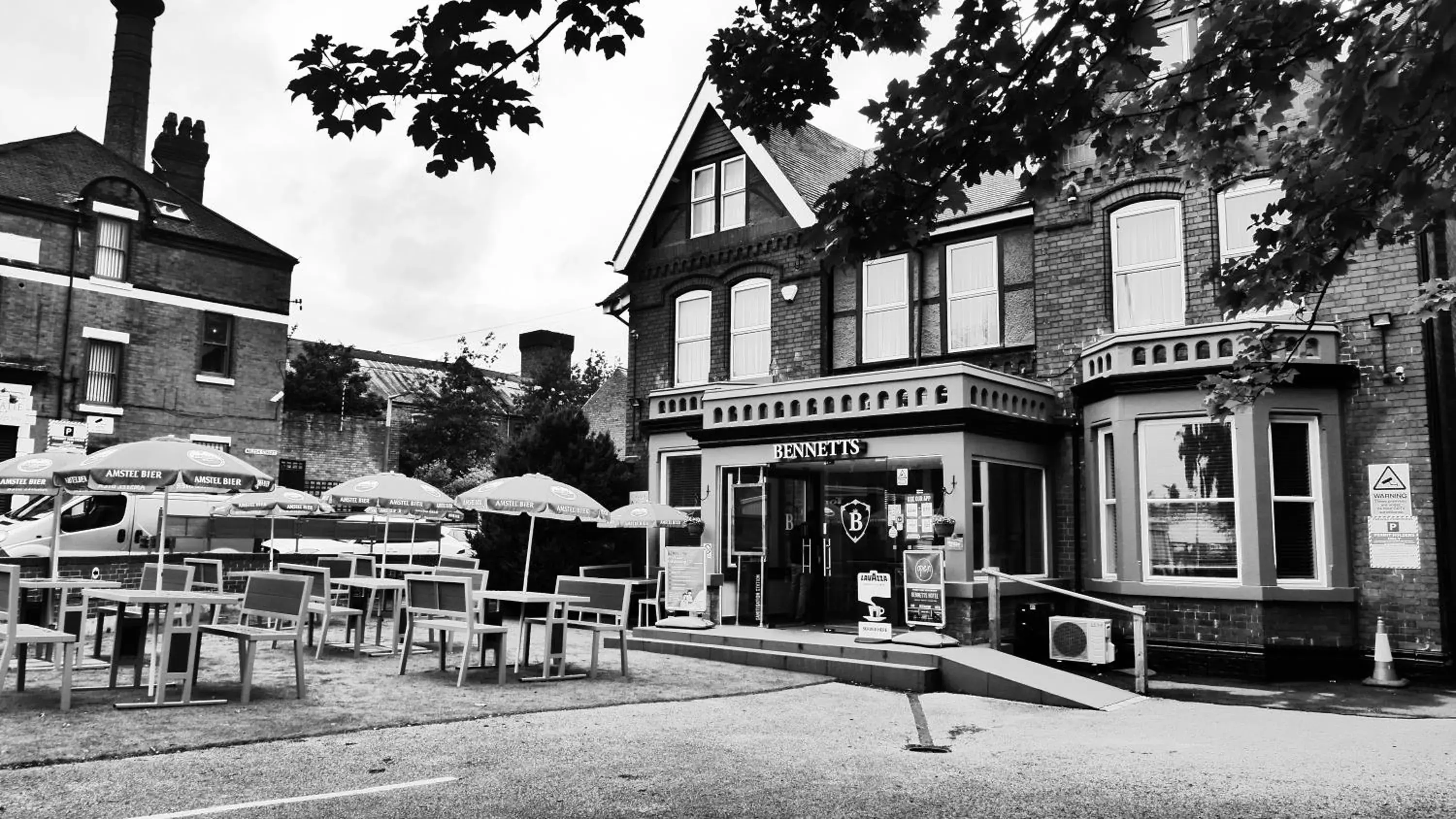 Property building, Winter in Bennetts Hotel