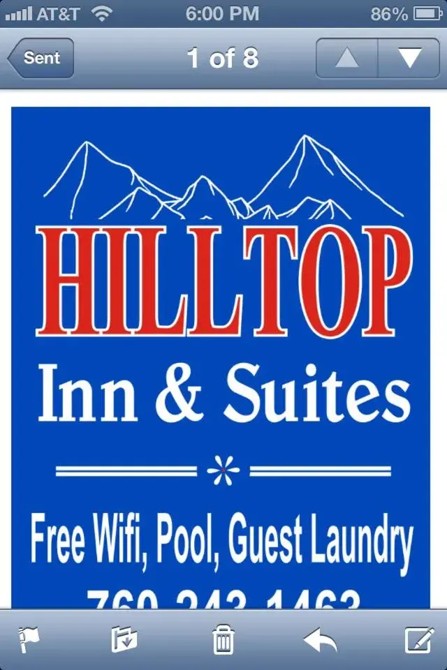 Property logo or sign in Hilltop Inn & Suites