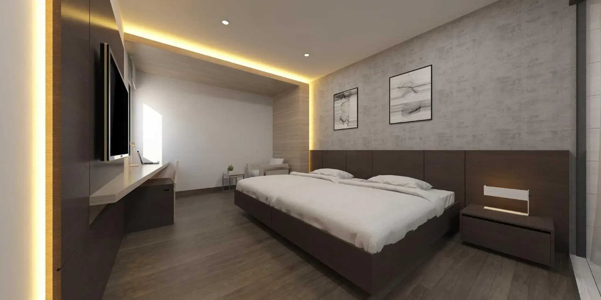 Bed in Golden Hotel
