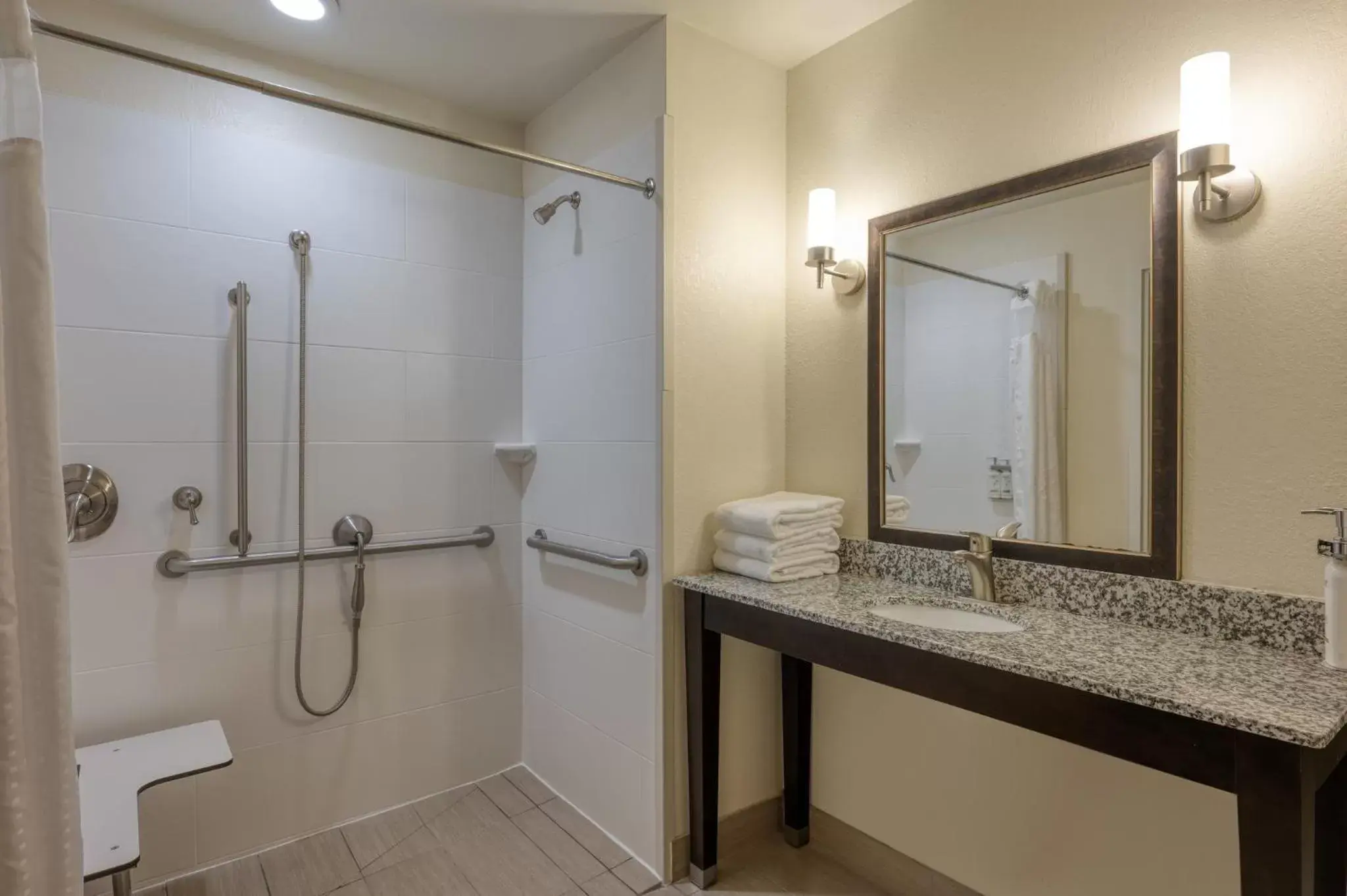 Photo of the whole room, Bathroom in Holiday Inn Express and Suites Edwardsville, an IHG Hotel