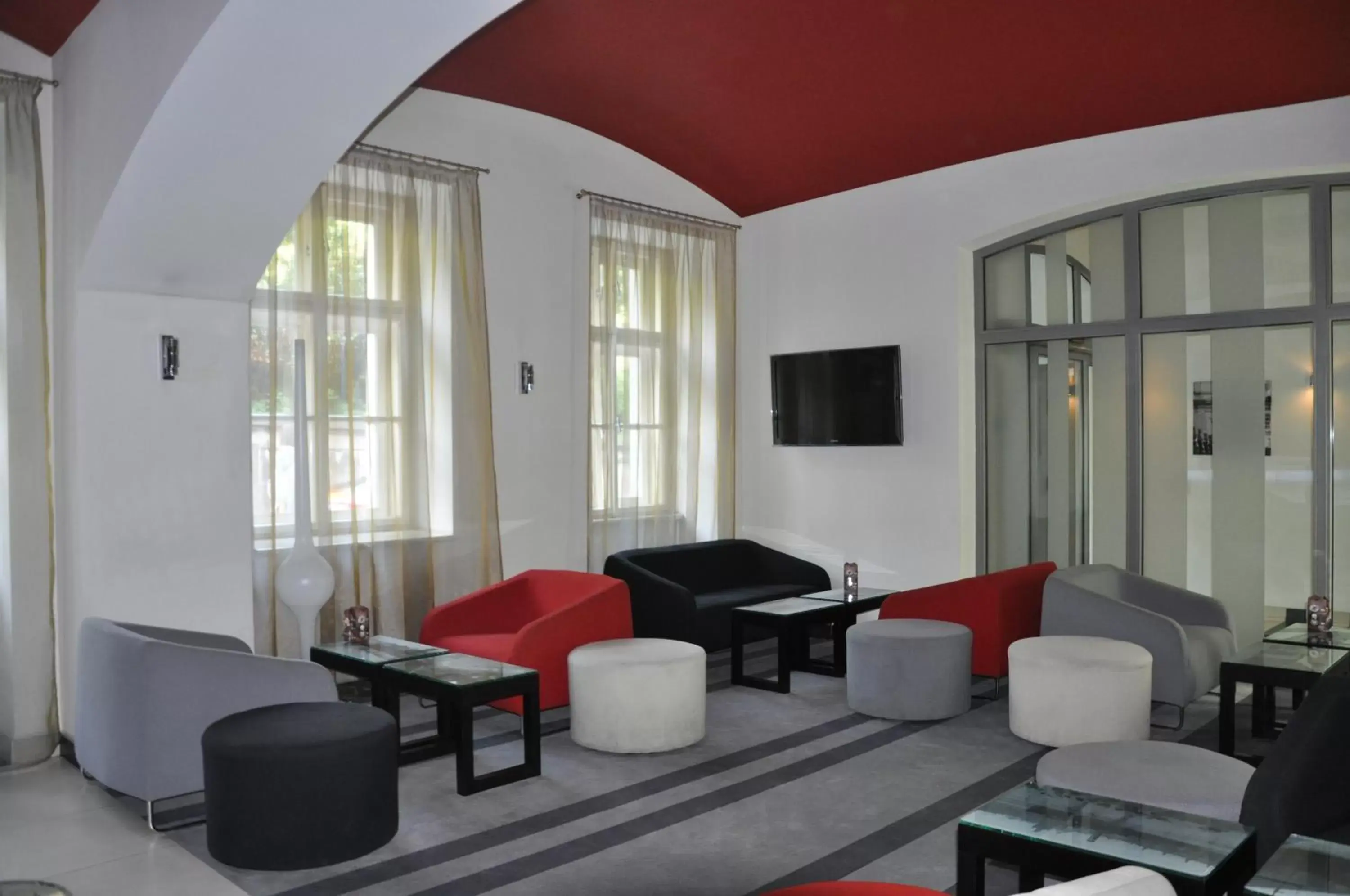 Lobby or reception, Seating Area in Red & Blue Design Hotel Prague