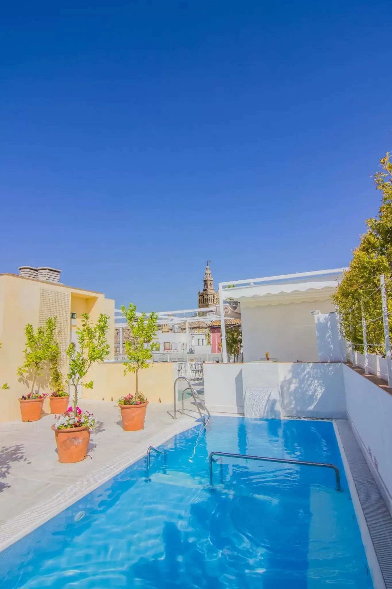 Balcony/Terrace, Swimming Pool in Halo Boutique Hotel