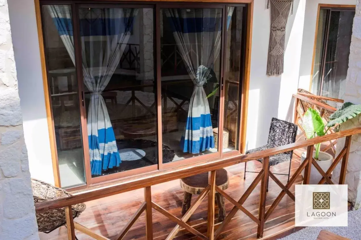 Balcony/Terrace, Pool View in LAGOON BOUTIQUE HOTEL - LUXURY CHAMAN EXPERIENCE o