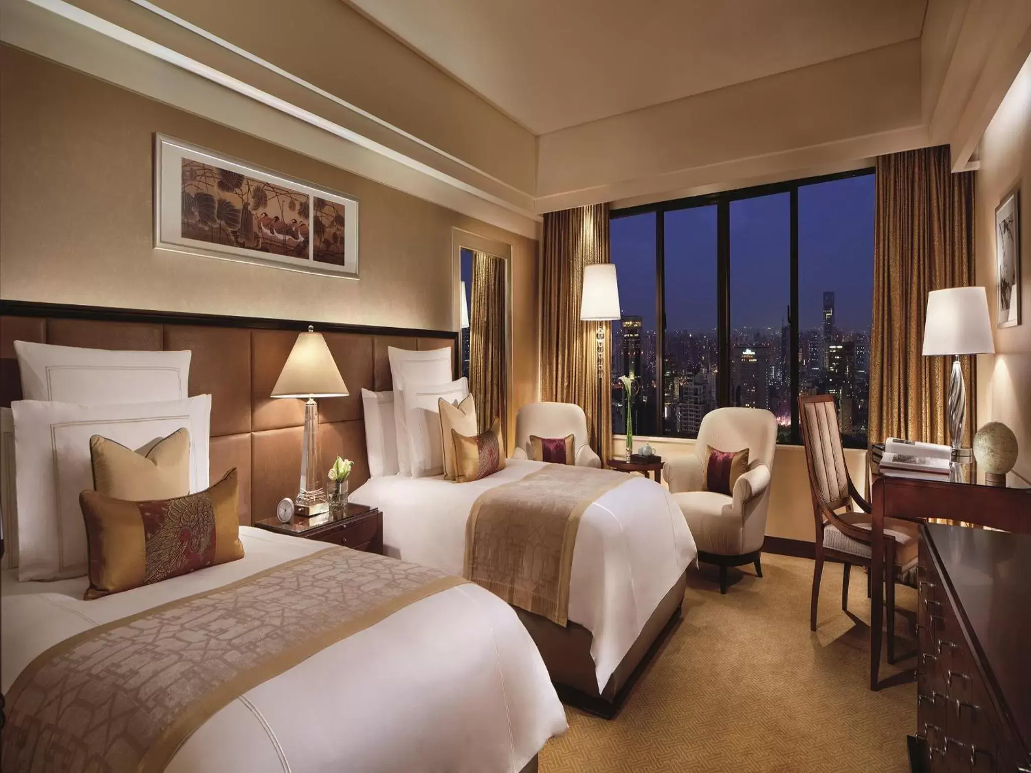 Bed in The Portman Ritz-Carlton Shanghai