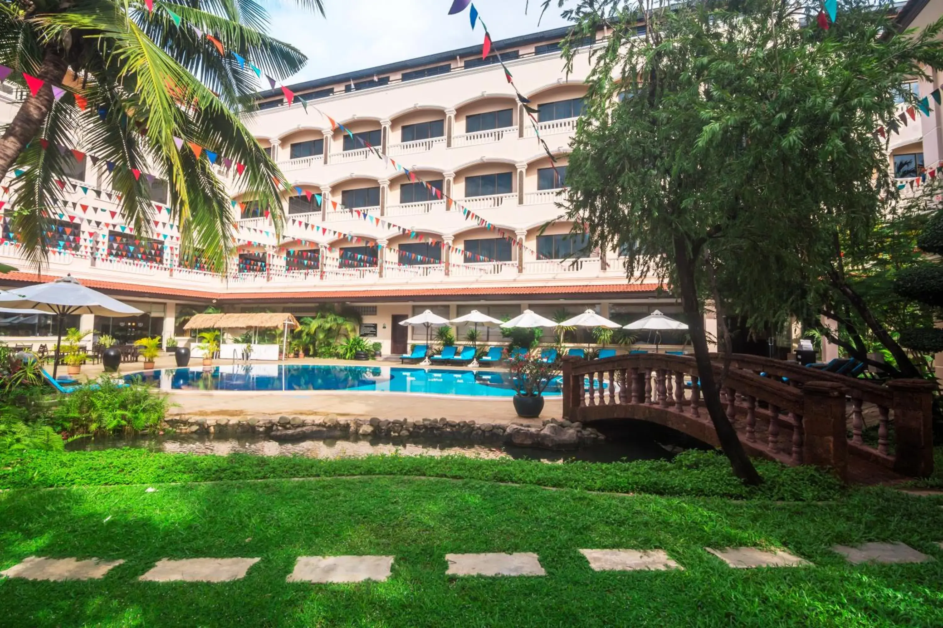 Pool view, Property Building in Khemara Angkor Hotel & Spa