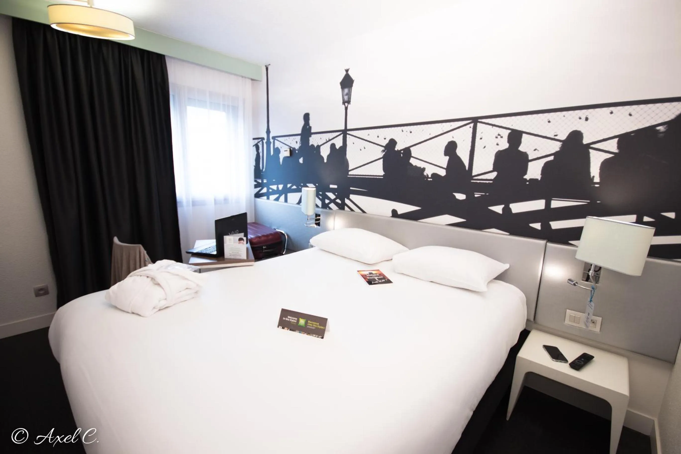 Bedroom, Bed in ibis Styles Paris Tolbiac Bibliotheque