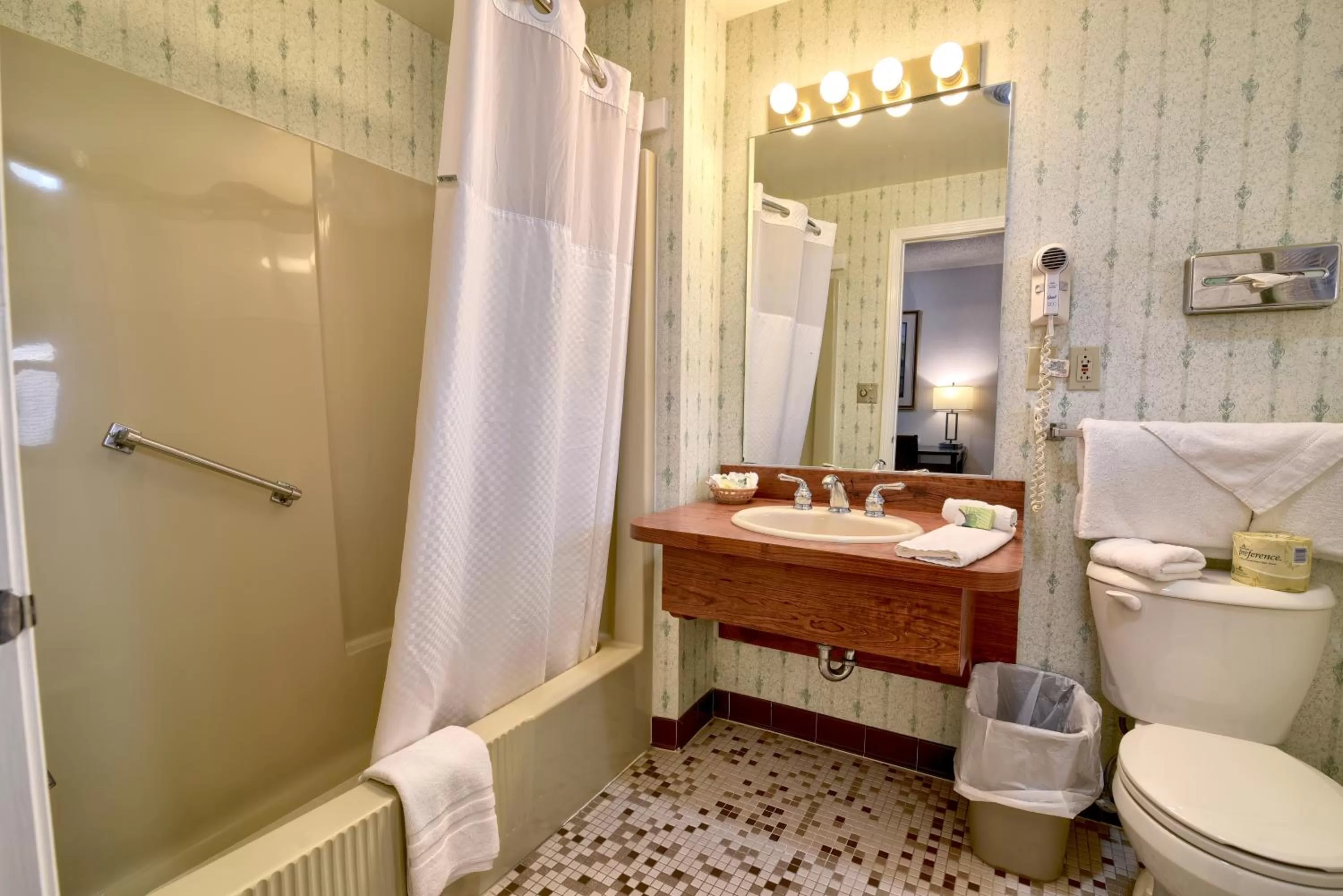 Bathroom in Roosevelt Inn & Suites Saratoga Springs