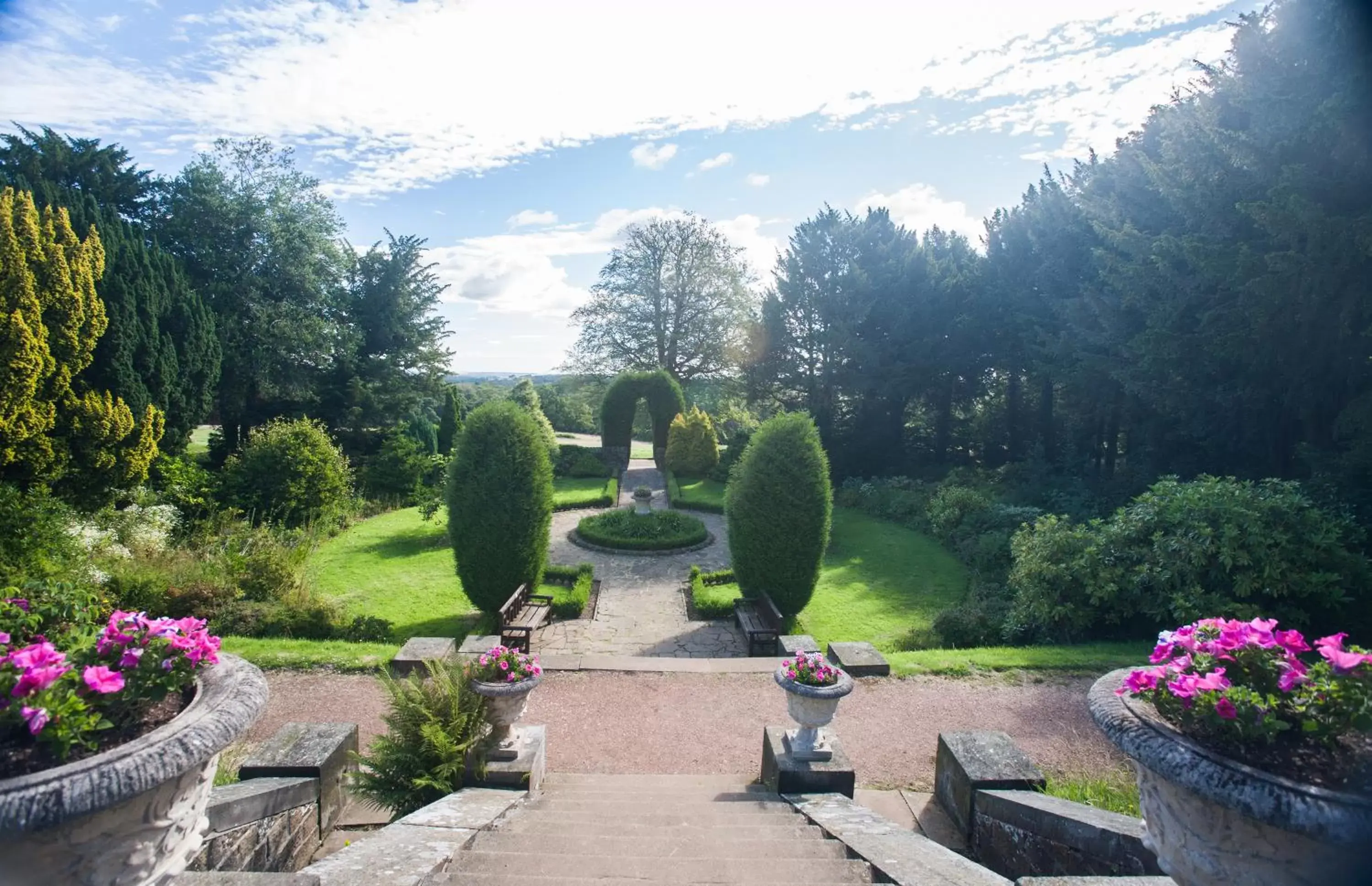 Garden in Wortley Hall Sheffield