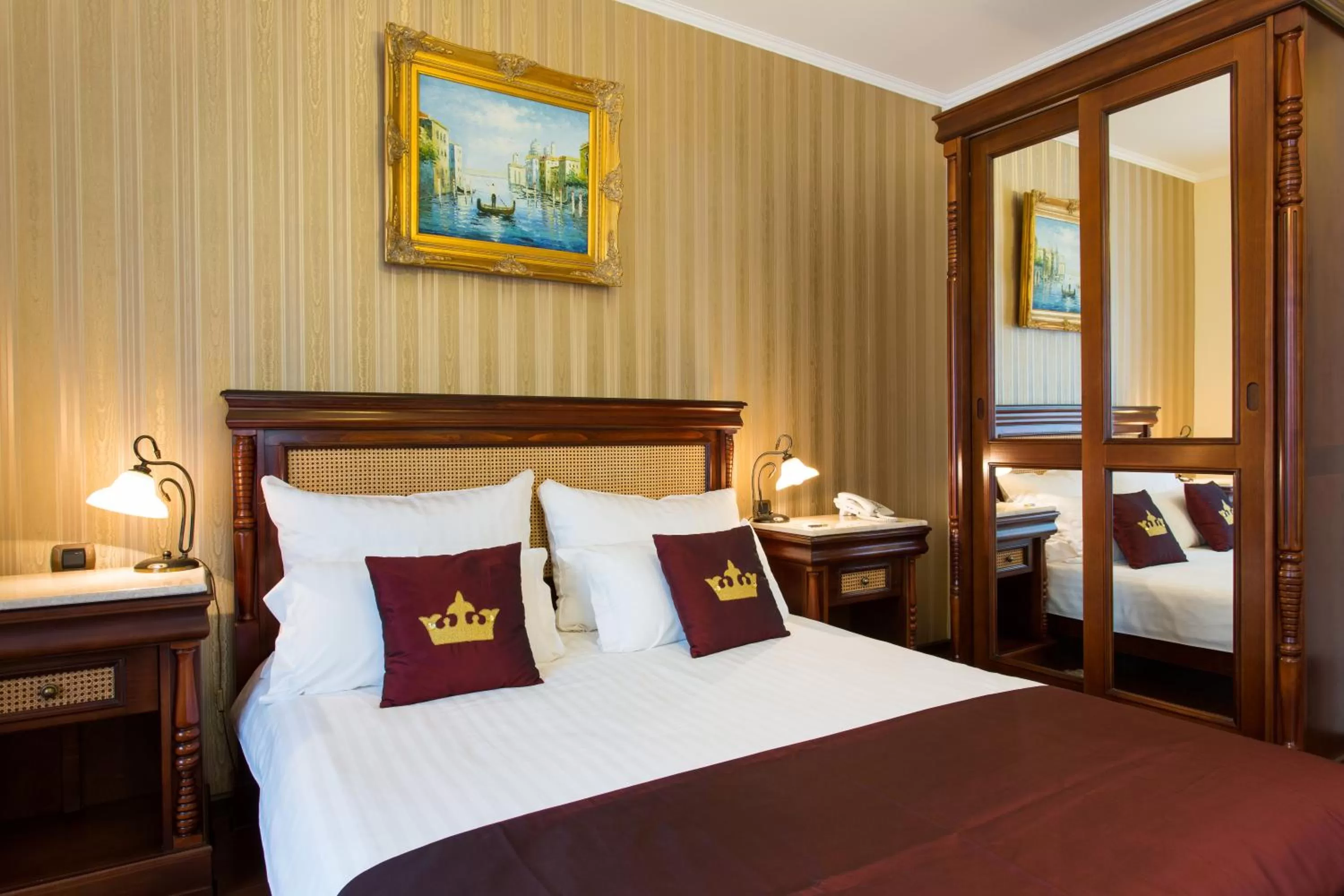 Decorative detail, Bed in Vila Paris Boutique Hotel