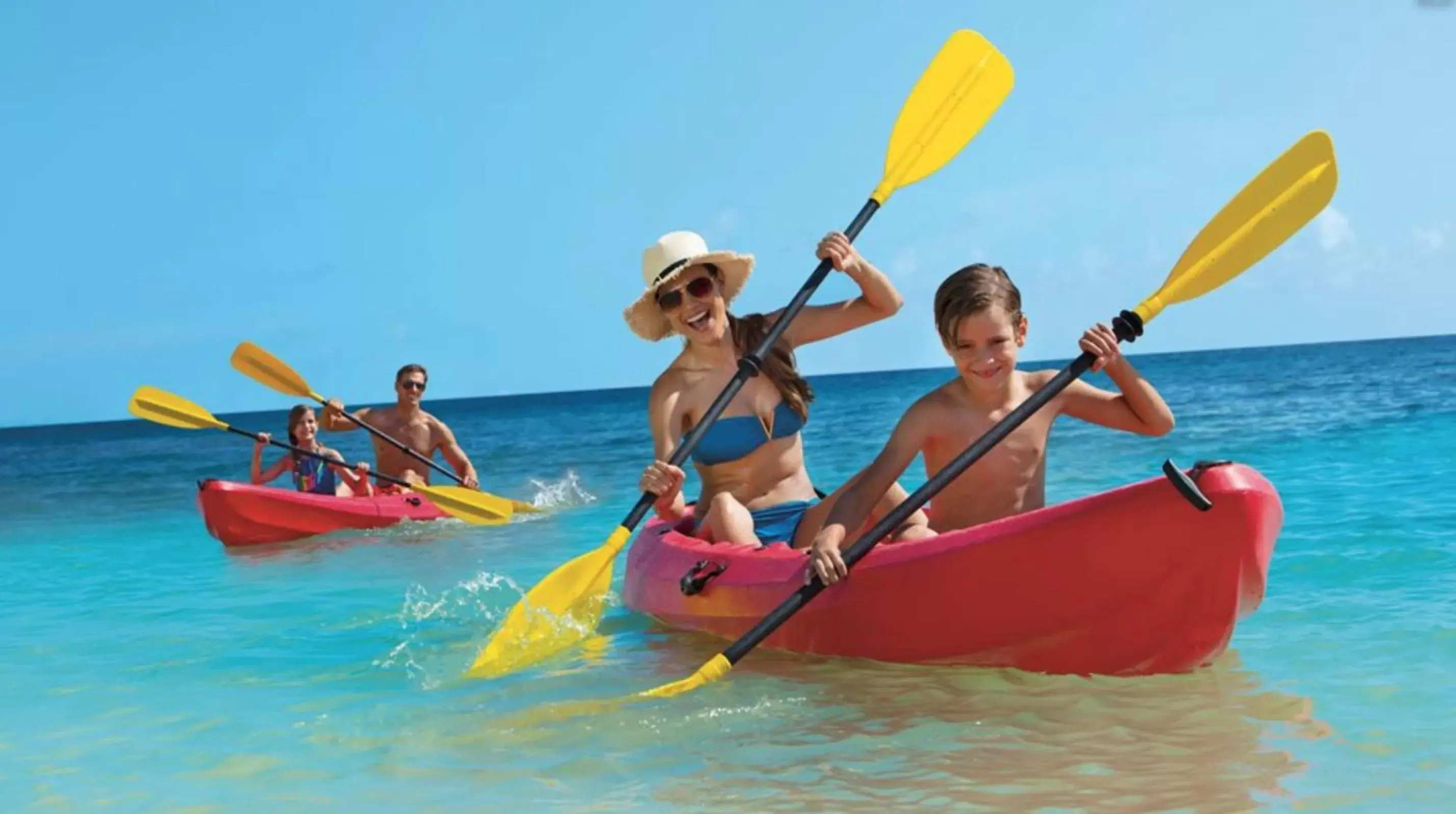 People, Canoeing in TROPICANA SUITES DELUXE BEACH CLUB and POOL - playa LOS CORALES