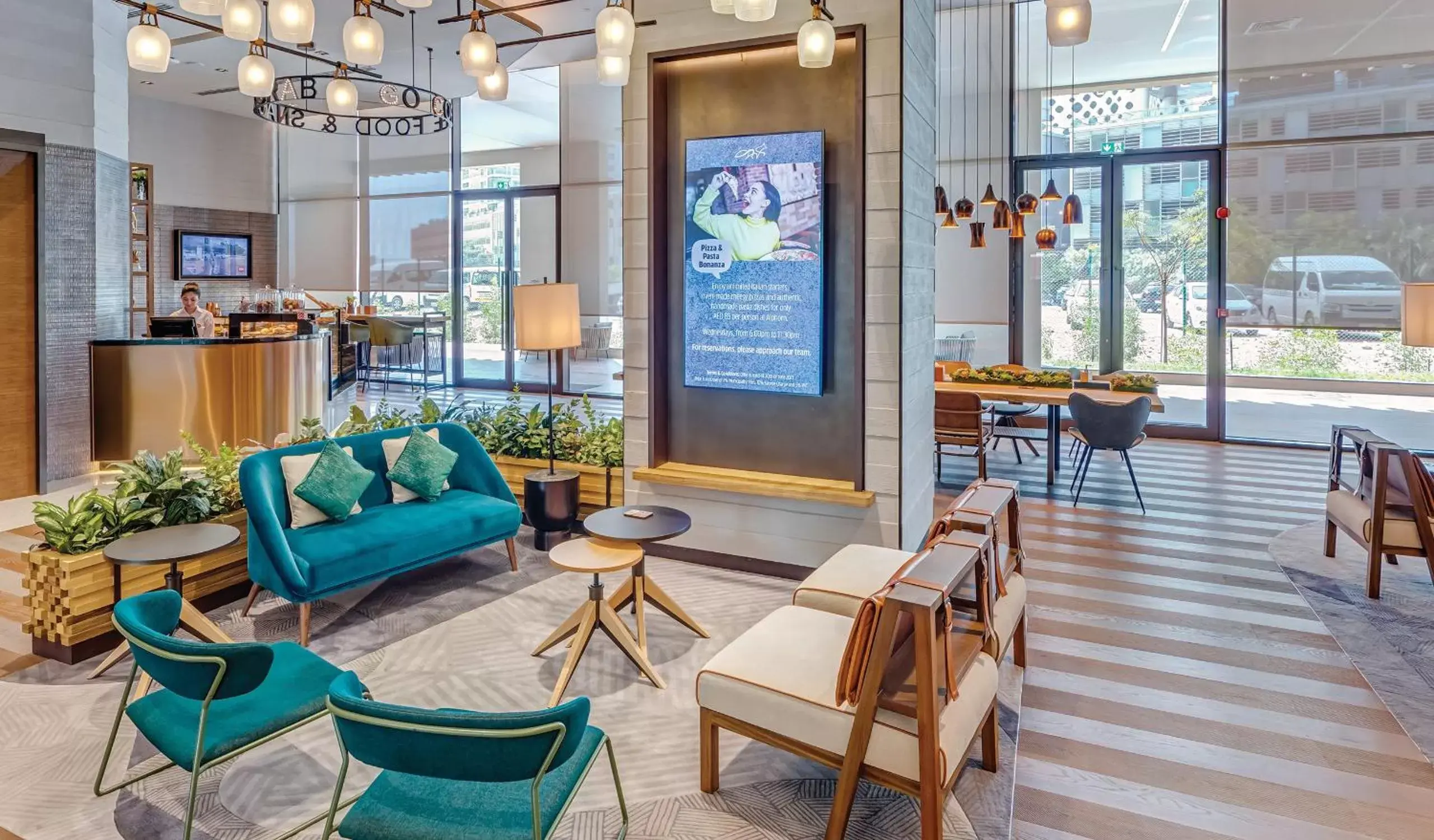 Lounge or bar, Lobby/Reception in Revier Hotel - Dubai