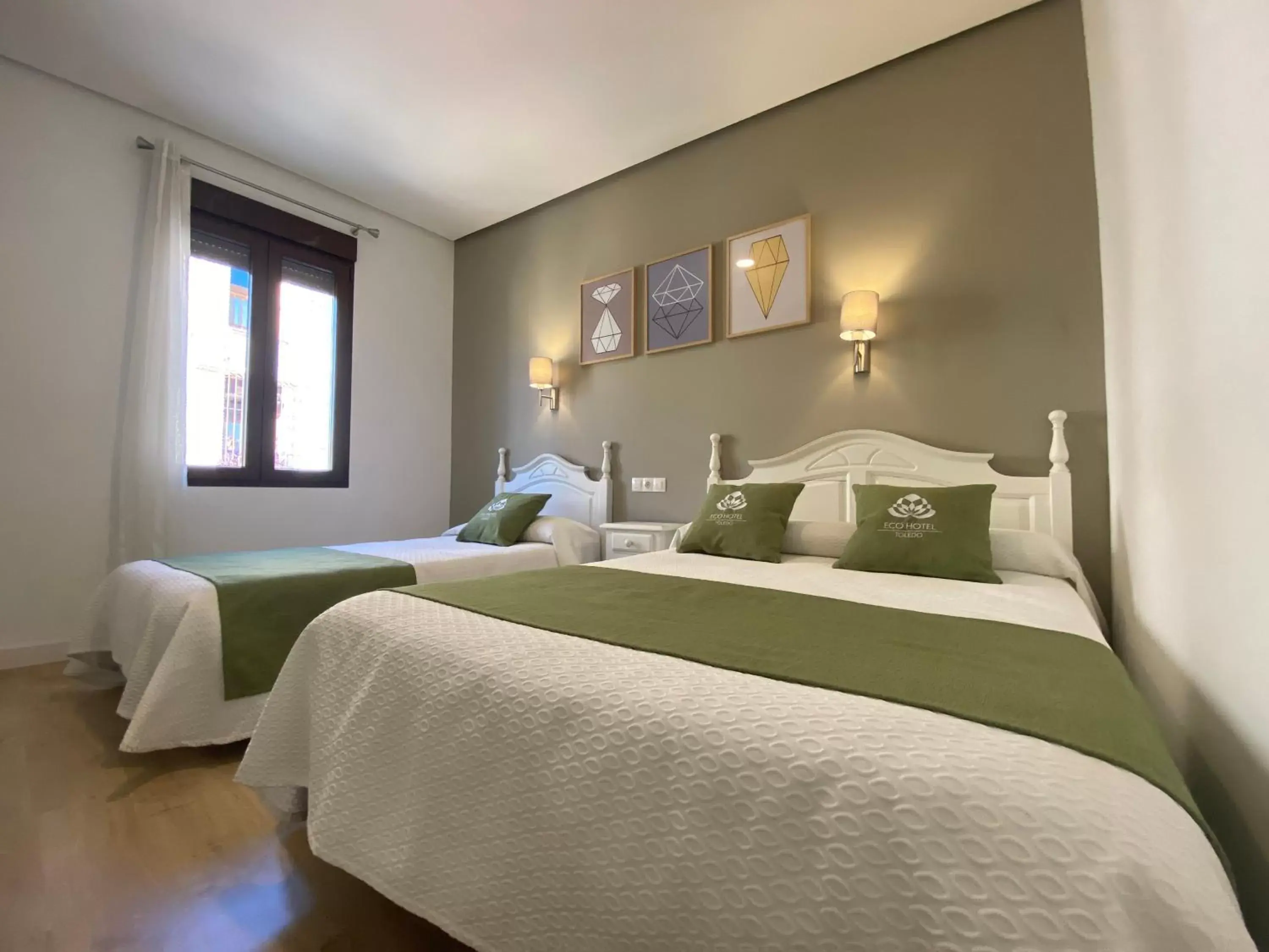 Bed in Eco Hotel Toledo