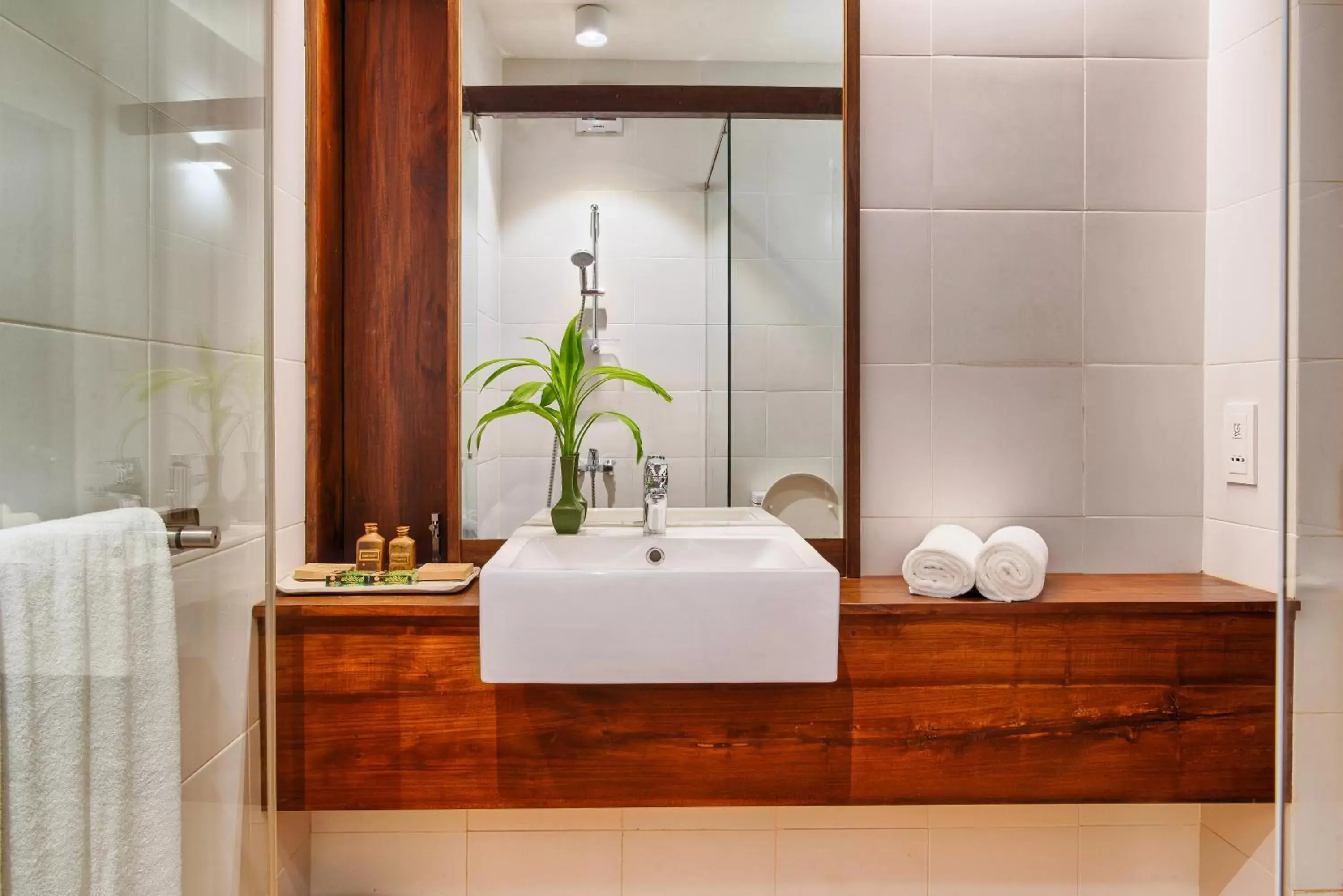 Shower, Bathroom in Jetwing Ayurveda Pavilions - Full Board & Treatments