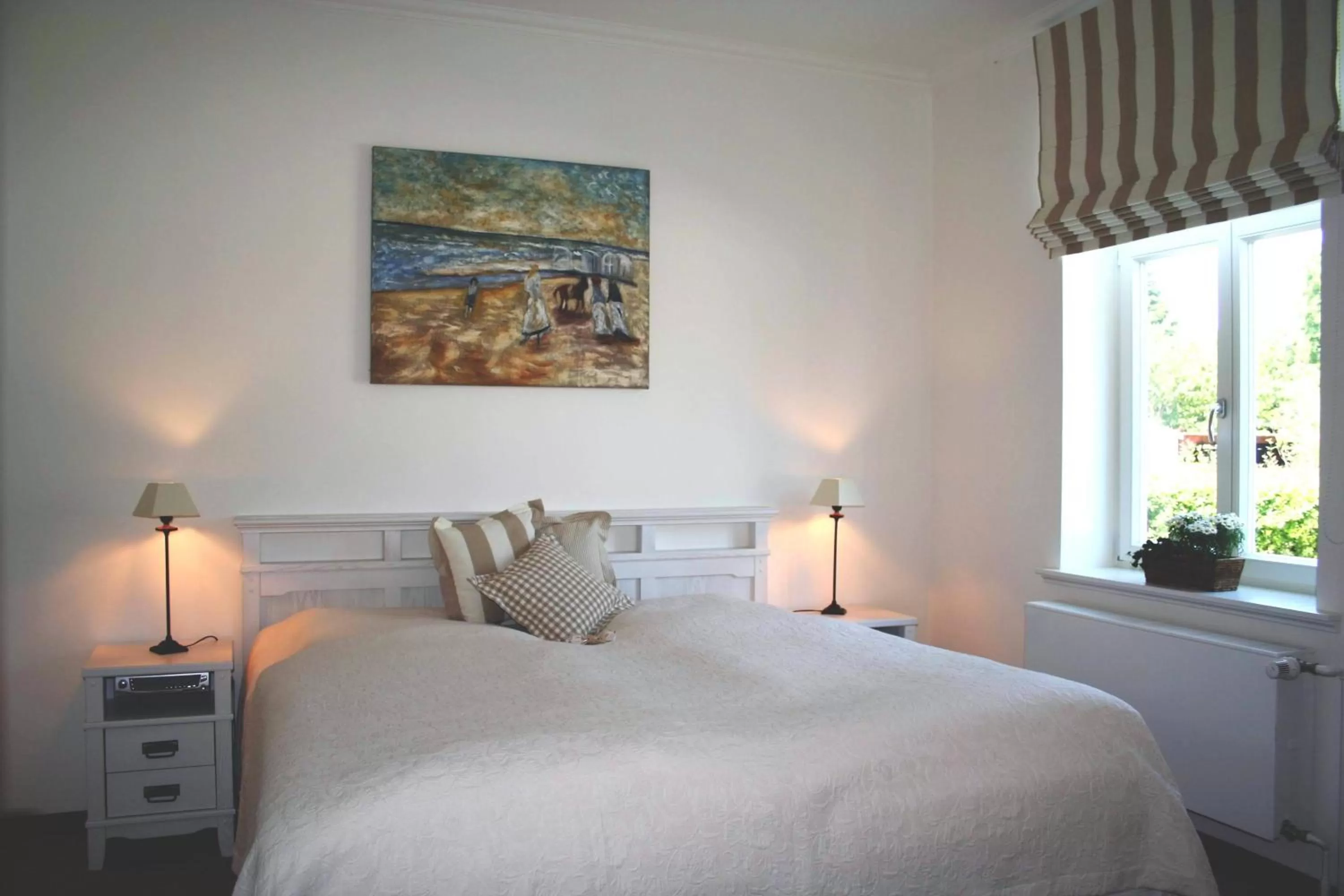 Bed in Hotel Seemöwe