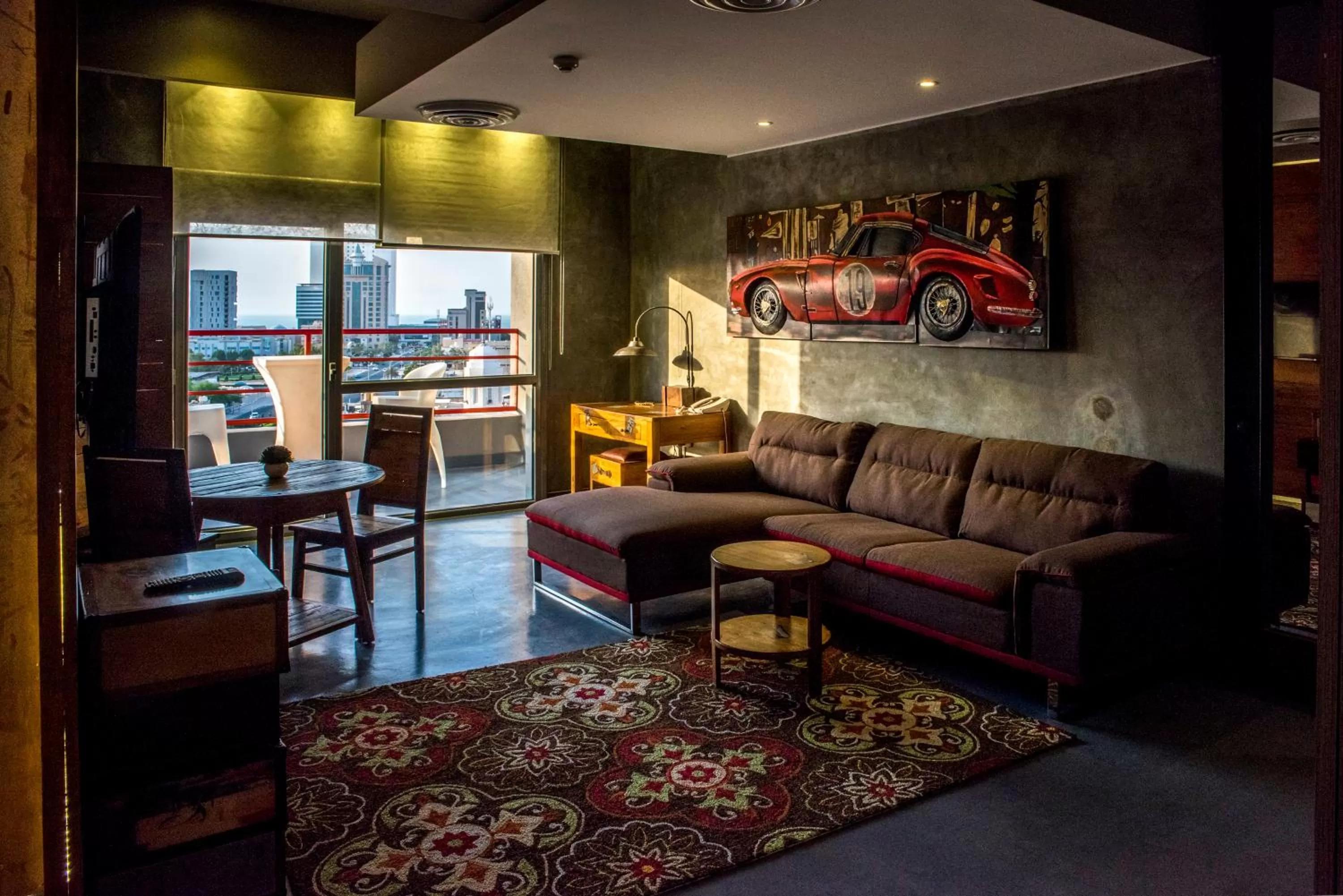 Seating Area in Flowery Holiday Suites