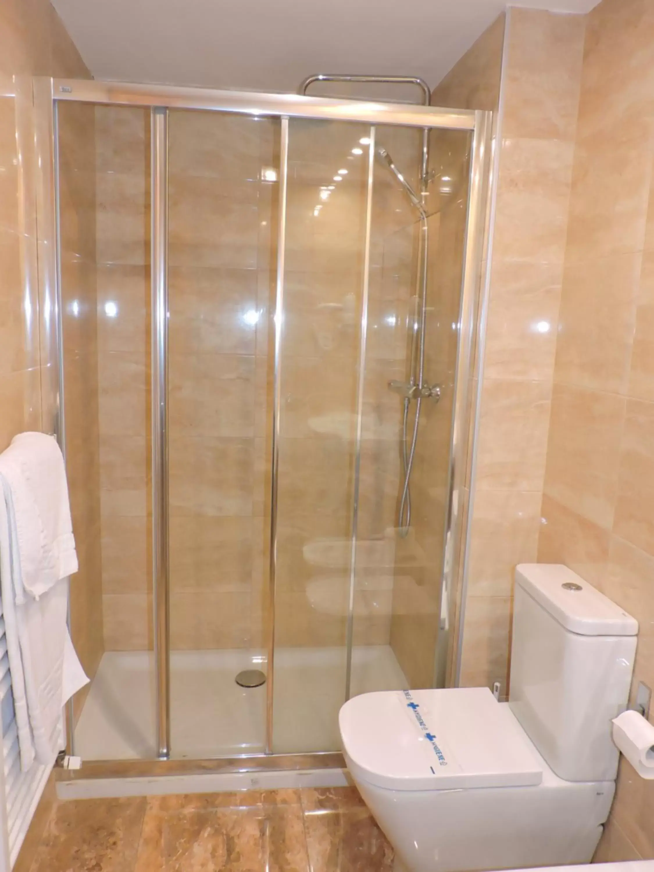 Shower, Bathroom in Hotel El Nogal
