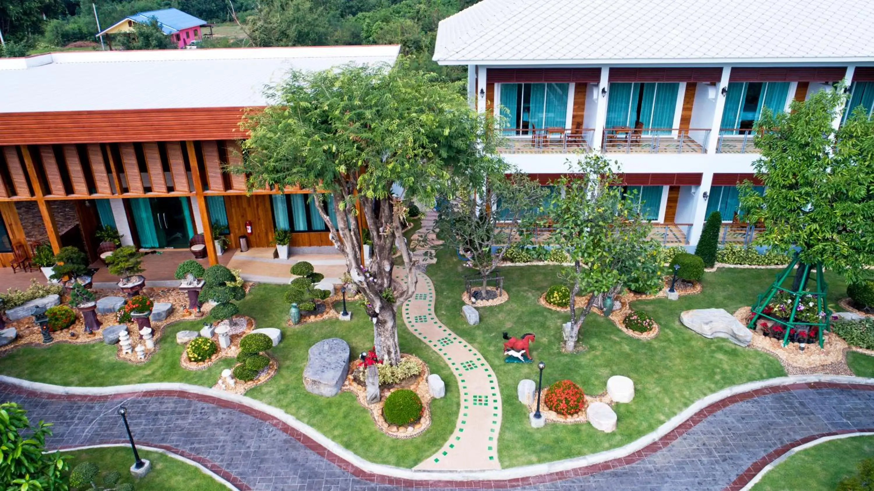 Garden in Princess River Kwai Hotel