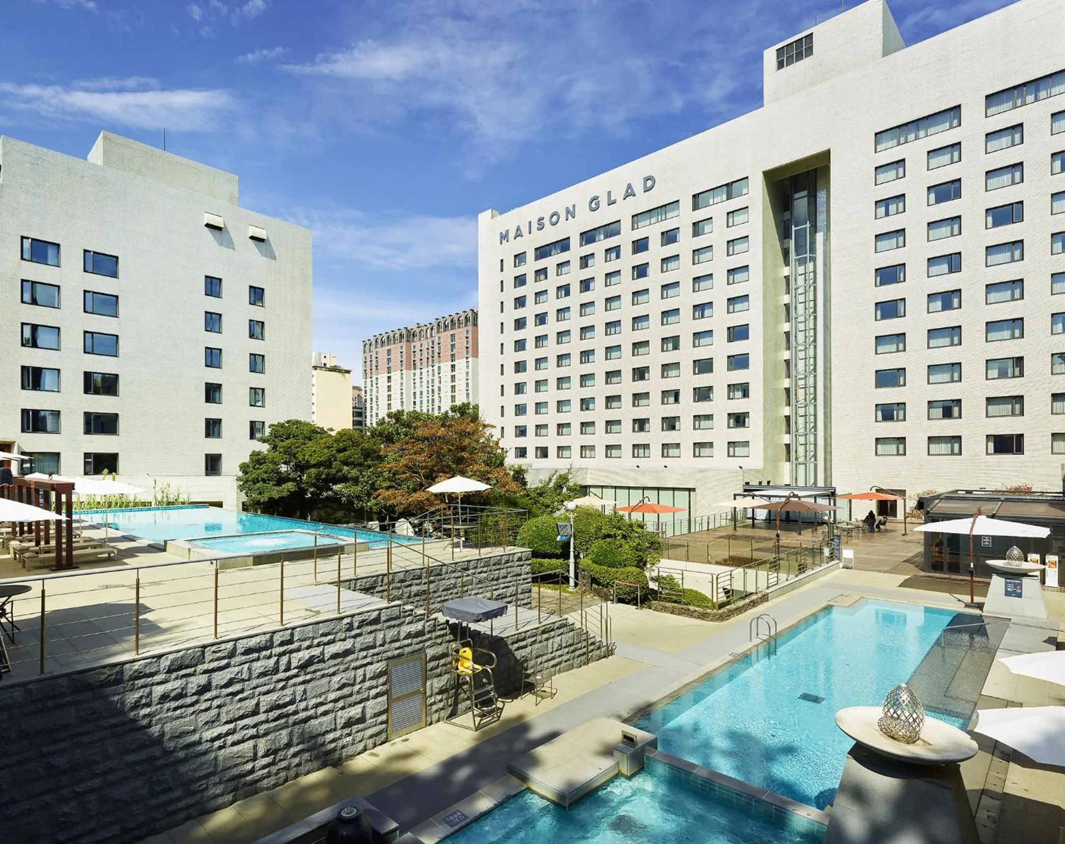 Pool view in Maison Glad Jeju