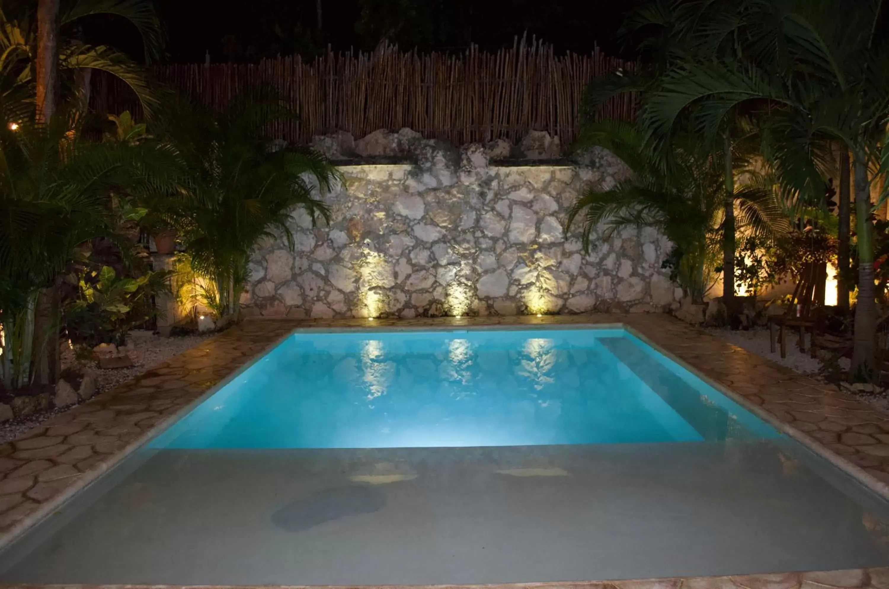 Night, Swimming Pool in Aldea San Lam - Oasis Of Tulum