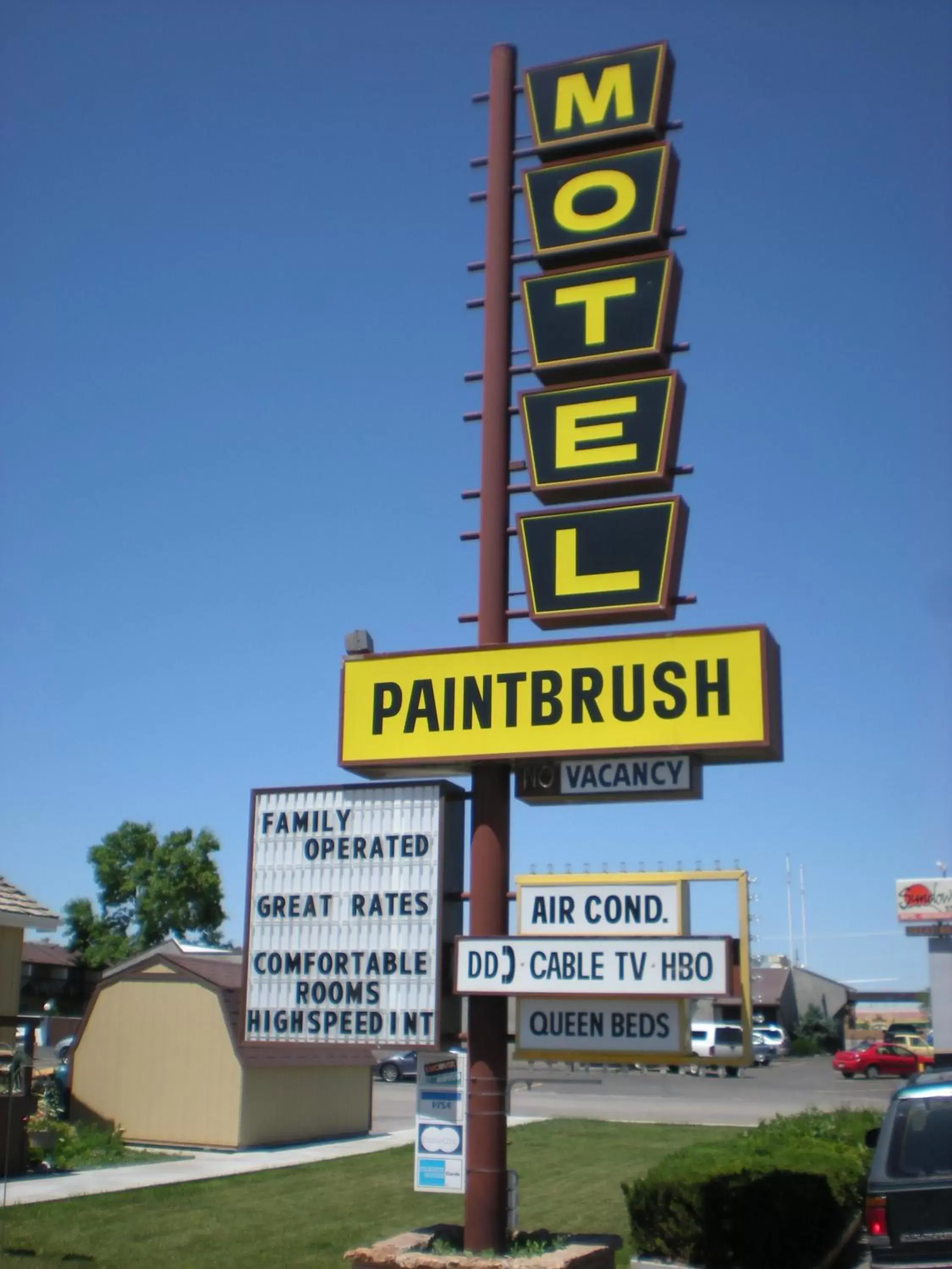 Property logo or sign in Paintbrush Motel