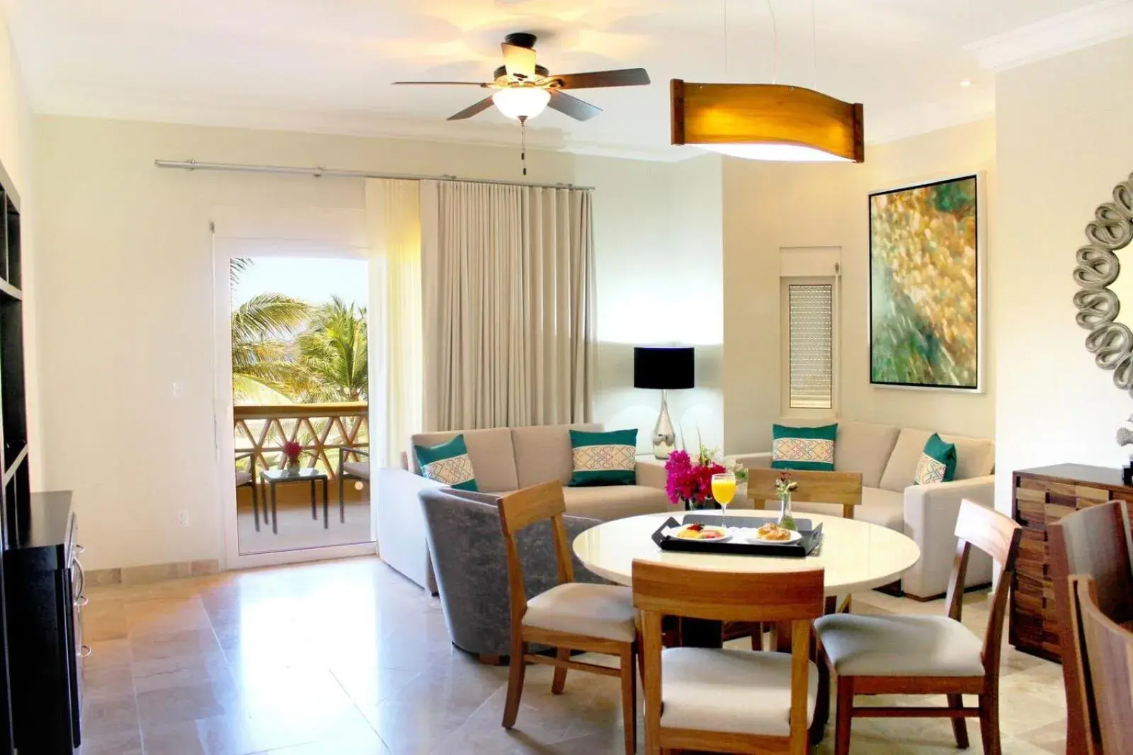 Living room, Dining Area in Las Villas by Estrella del Mar