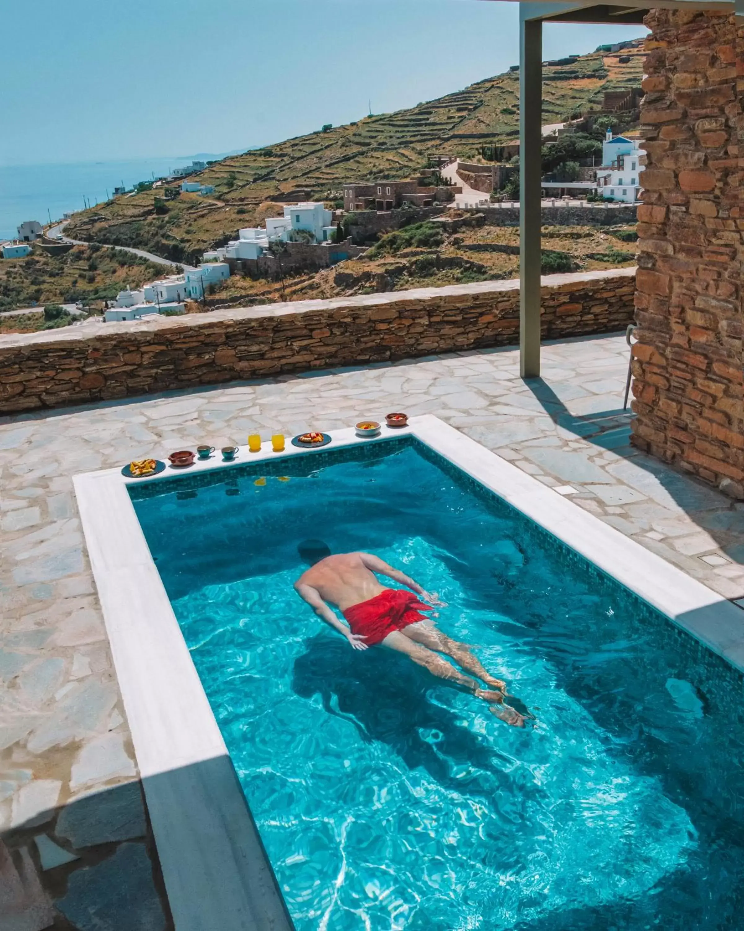Pool view, Swimming Pool in Aeolis Tinos Suites