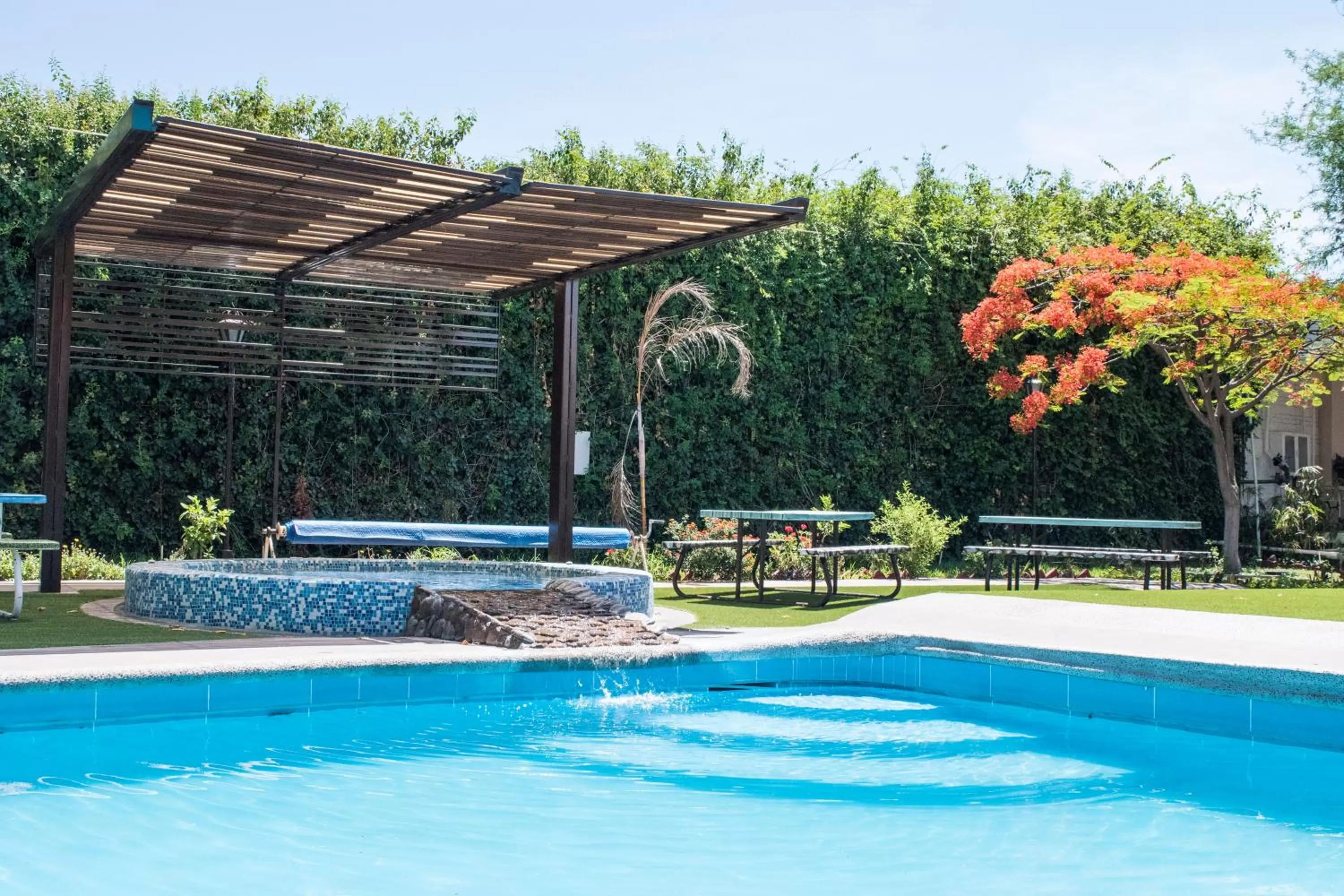 Swimming pool in Hotel Medrano Temáticas and Business Rooms Aguascalientes