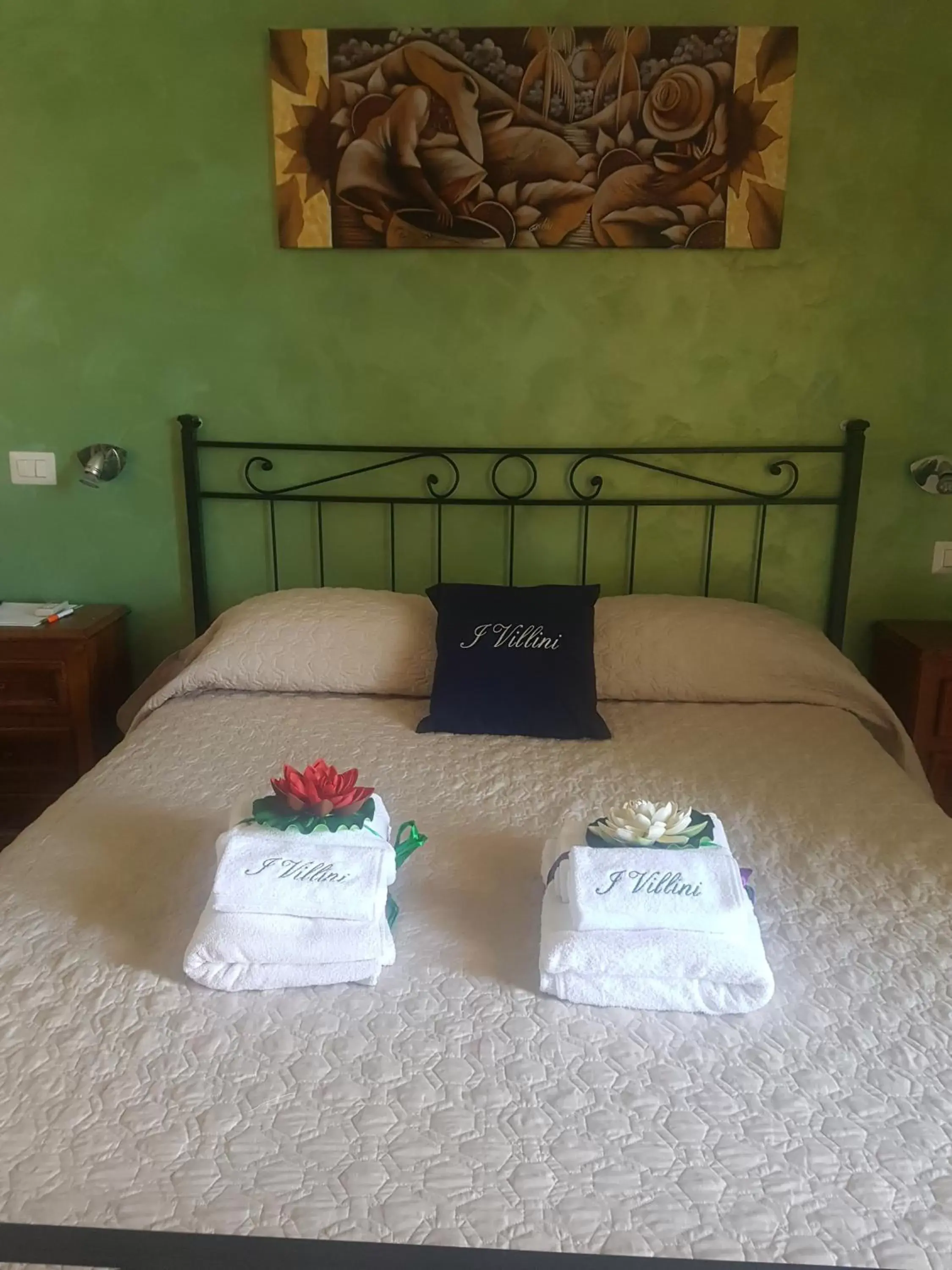 Bed in I Villini B&B