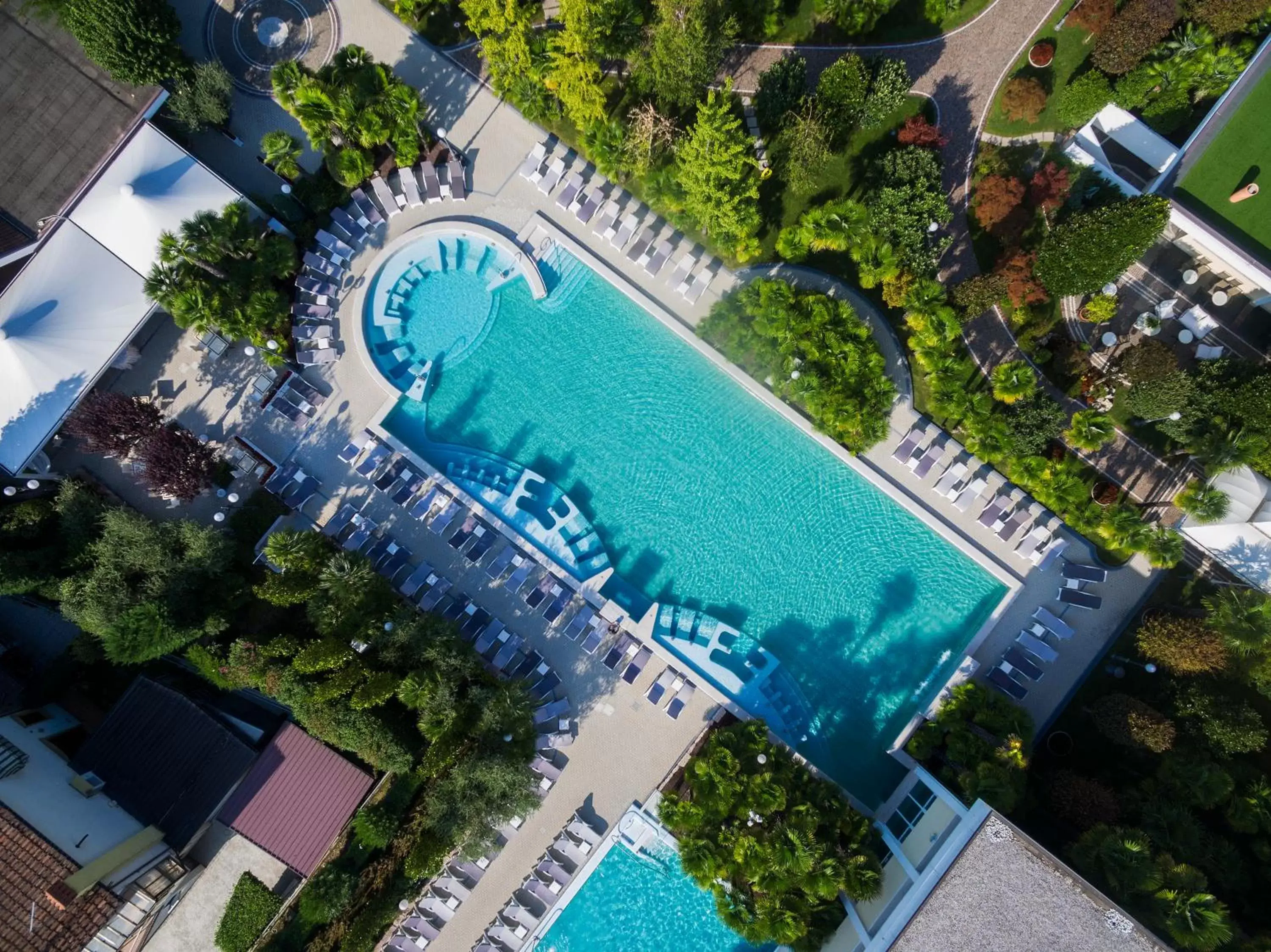 Swimming pool, Pool View in Abano Grand Hotel