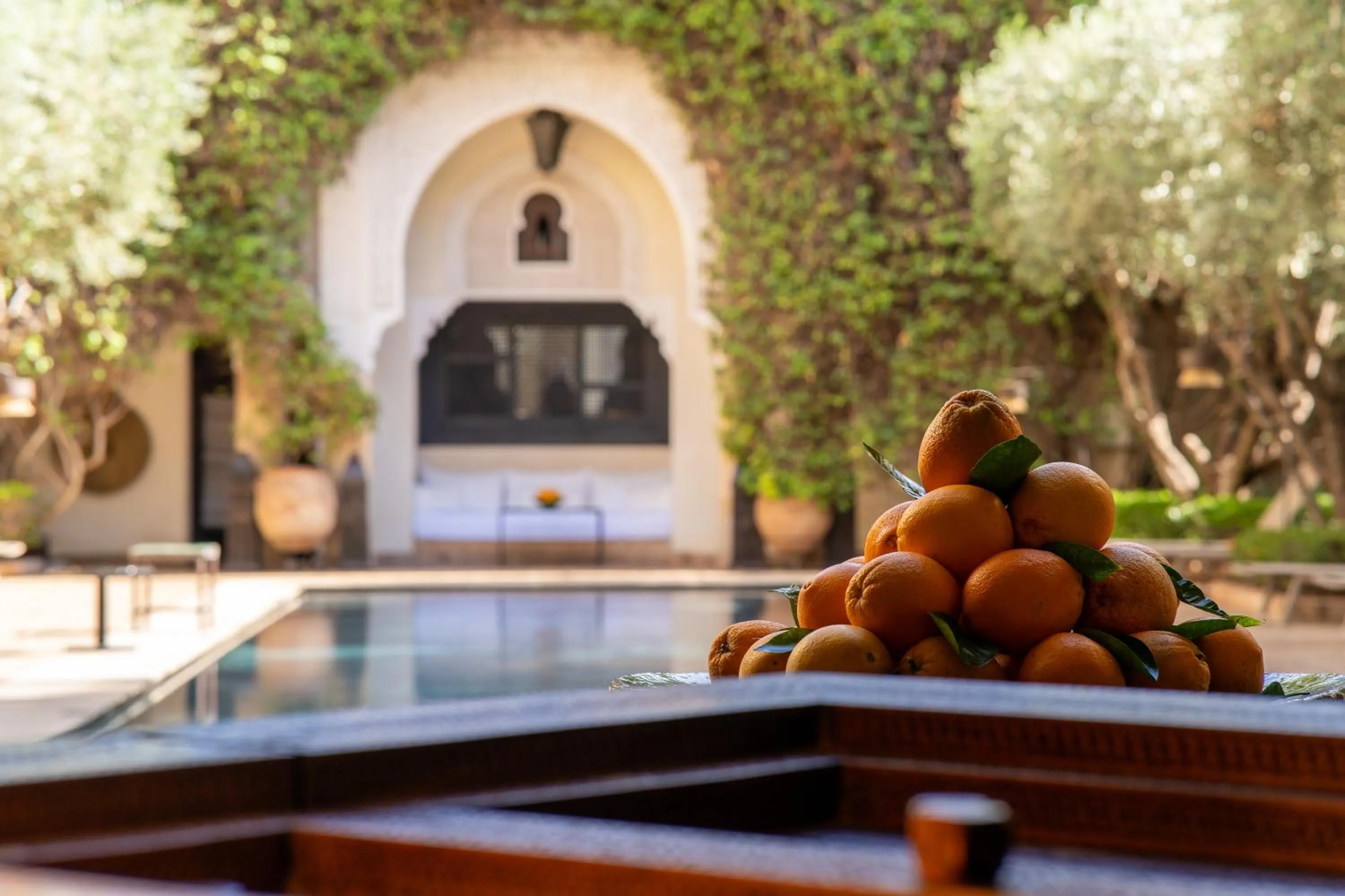 Swimming pool in La Villa des Orangers - Relais & Châteaux