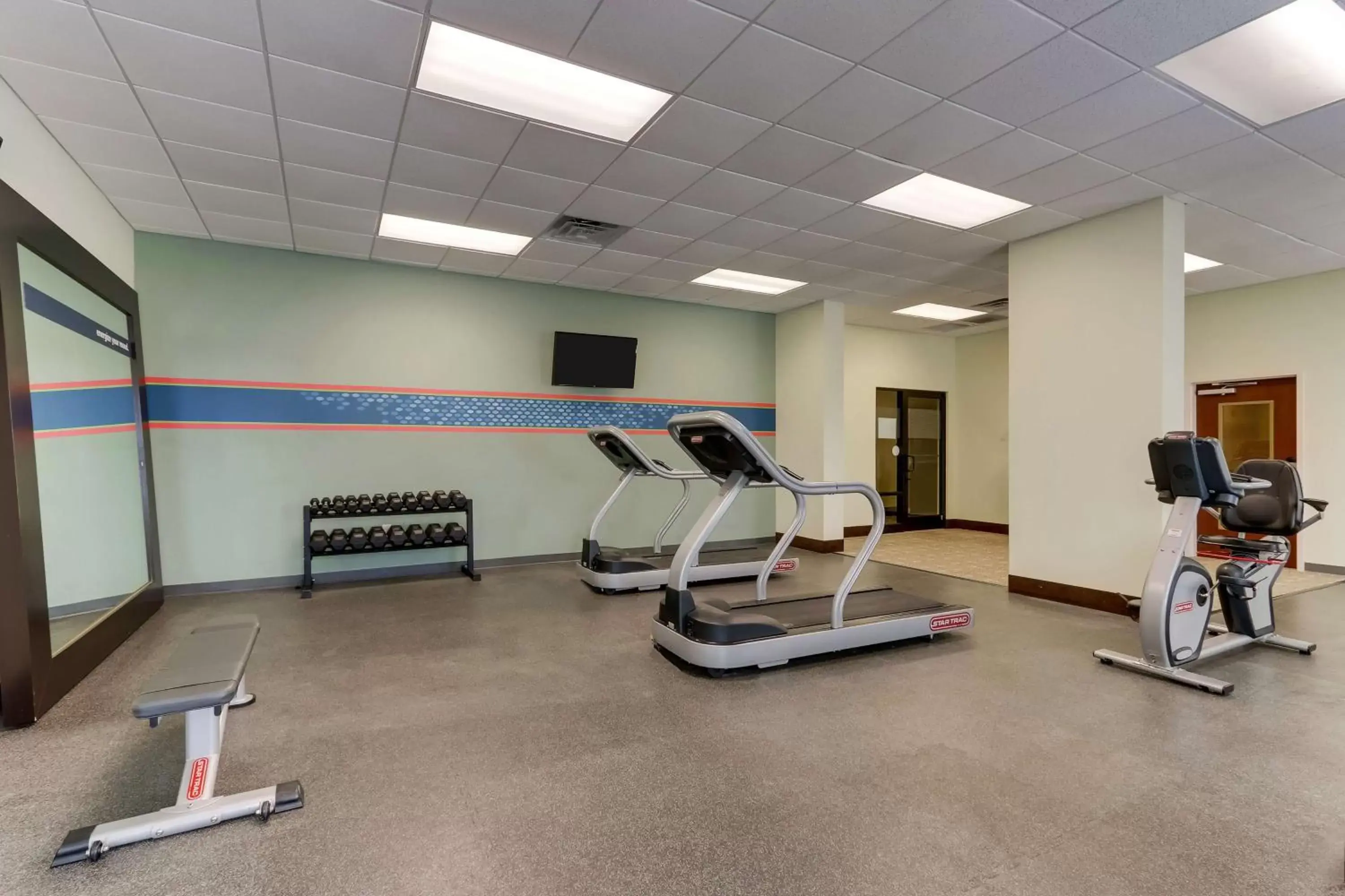 Fitness centre/facilities in Hampton Inn and Suites Swansboro Near Camp Lejeune Fitness centre/facilities in Hampton Inn and Suites Swansboro Near Camp Lejeune