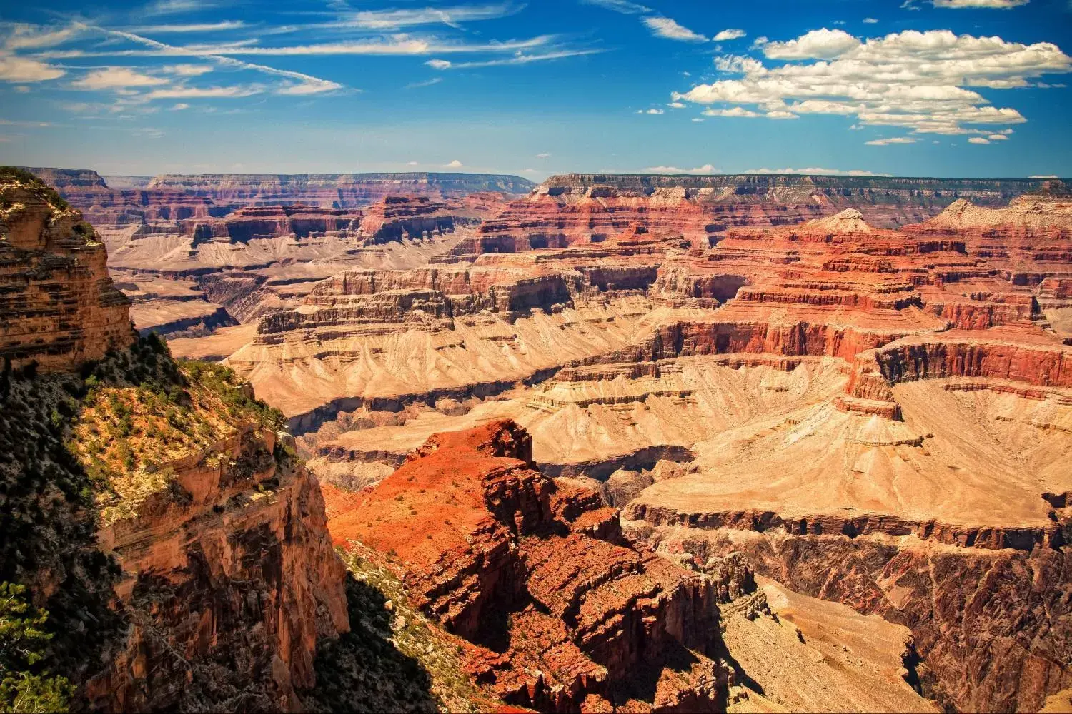 Natural landscape, Bird's-eye View in Star Route 66 Grand Canyon