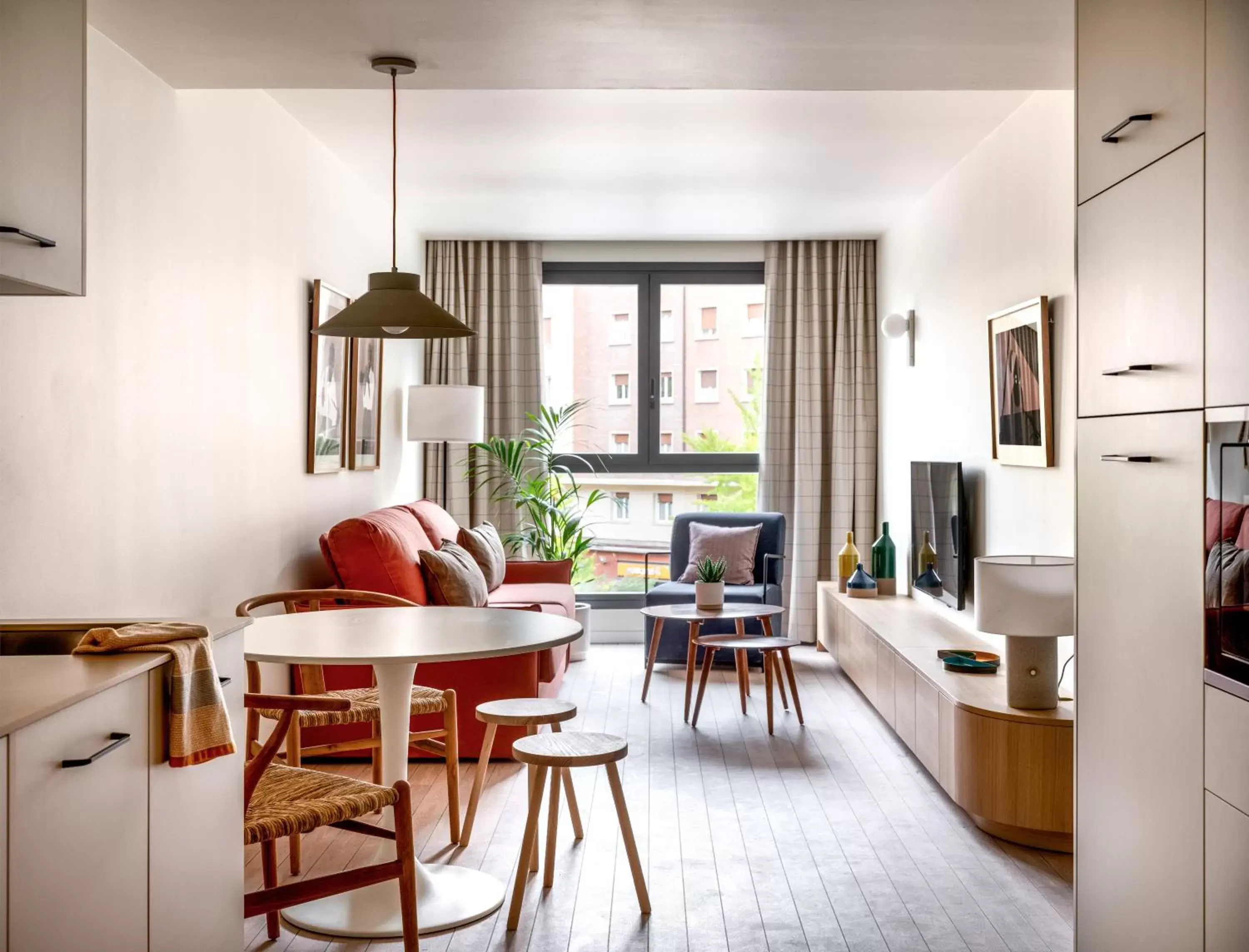 Living room, Seating Area in Apartahotel Líbere Vitoria