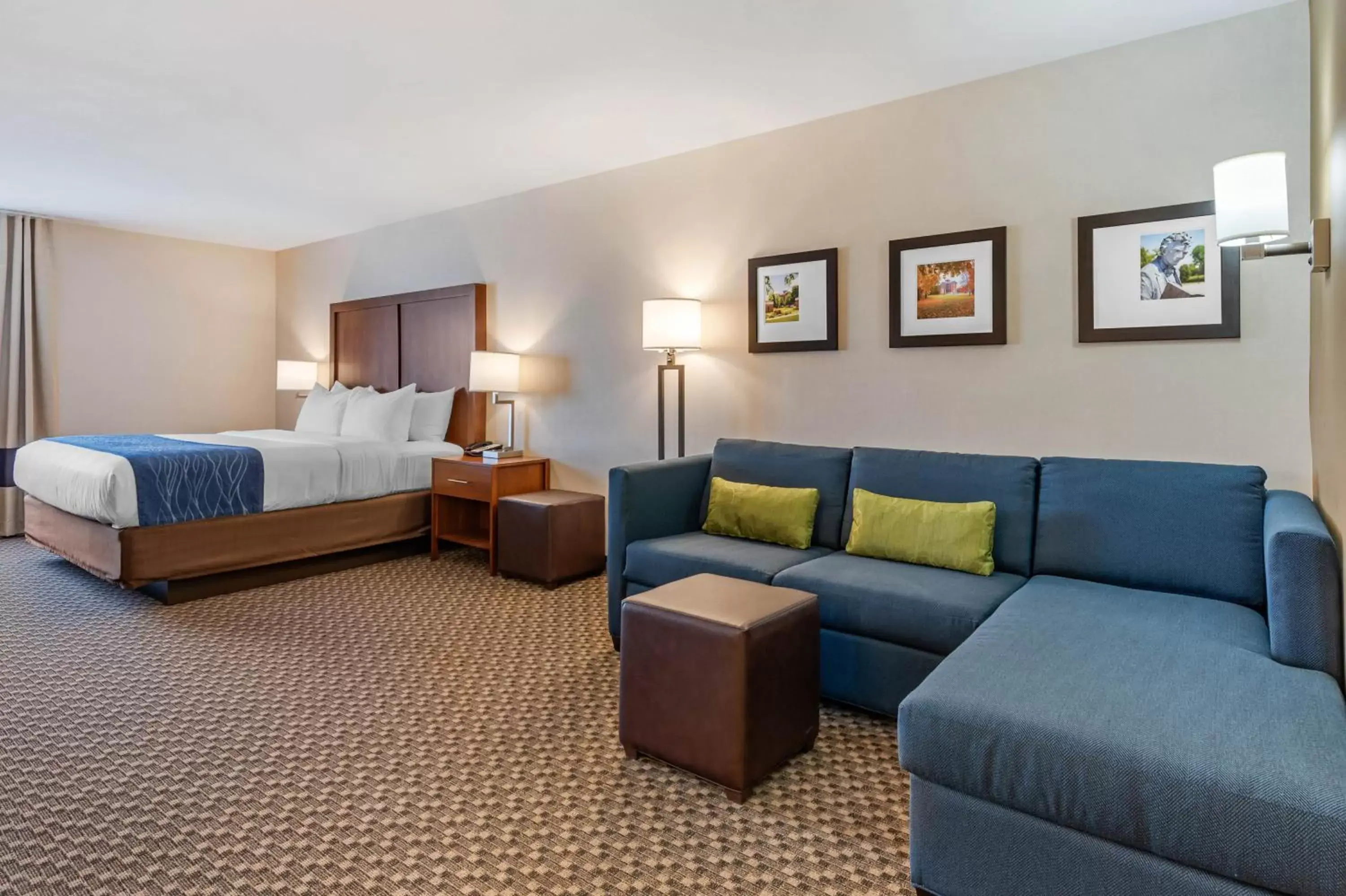 King Suite with Sofa Bed - Non-Smoking in Comfort Inn & Suites near Route 66 Award Winning Gold Hotel 2021