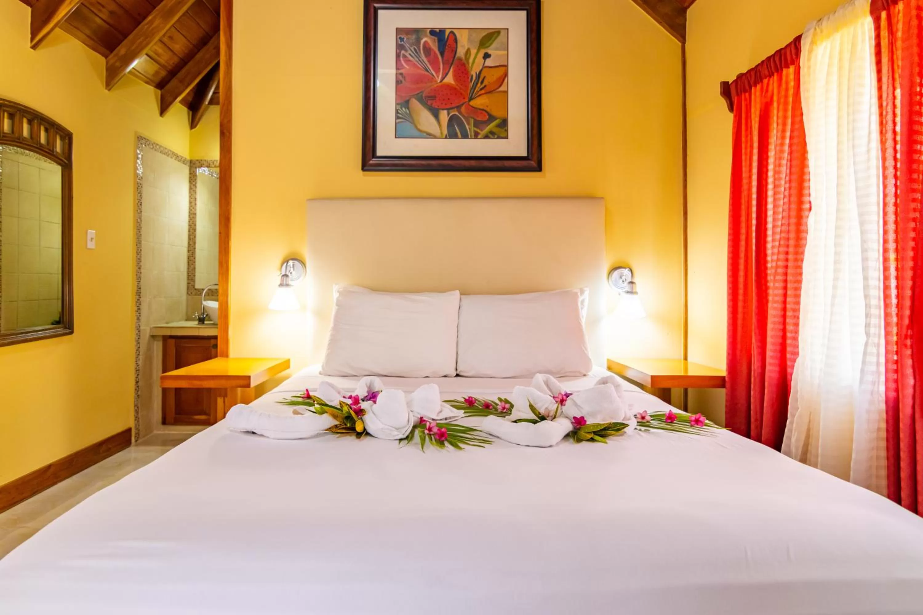 Bed in Cahal Pech Village Resort