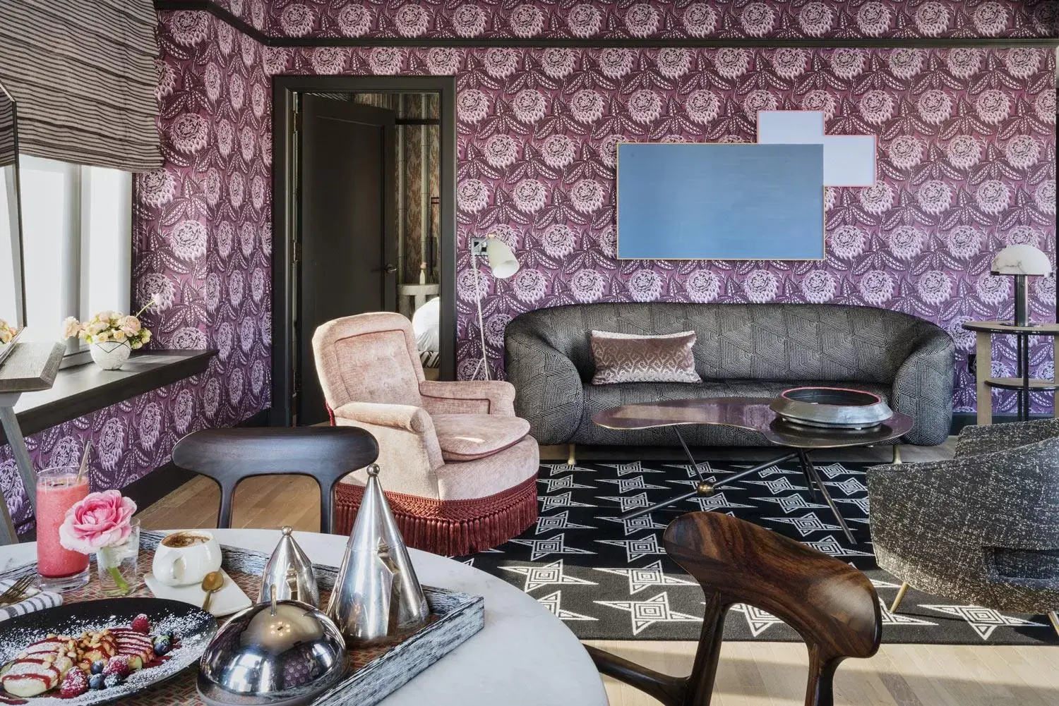 Living room in San Francisco Proper Hotel, a Member of Design Hotels Living room in San Francisco Proper Hotel, a Member of Design Hotels